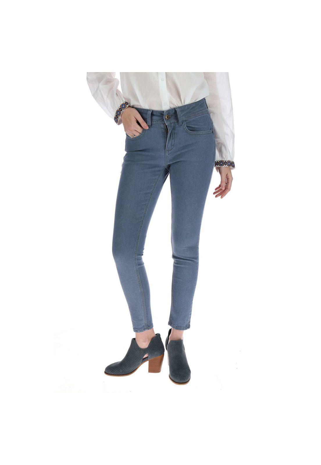 Jeans Pitillo Mujer Armenia Azul-0