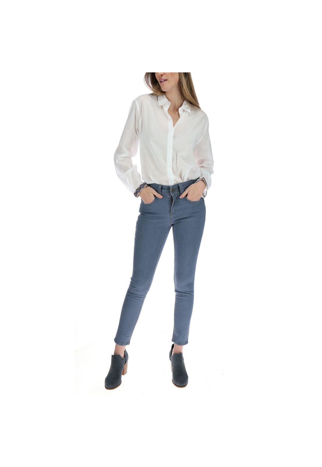 Jeans Pitillo Mujer Armenia Azul-4