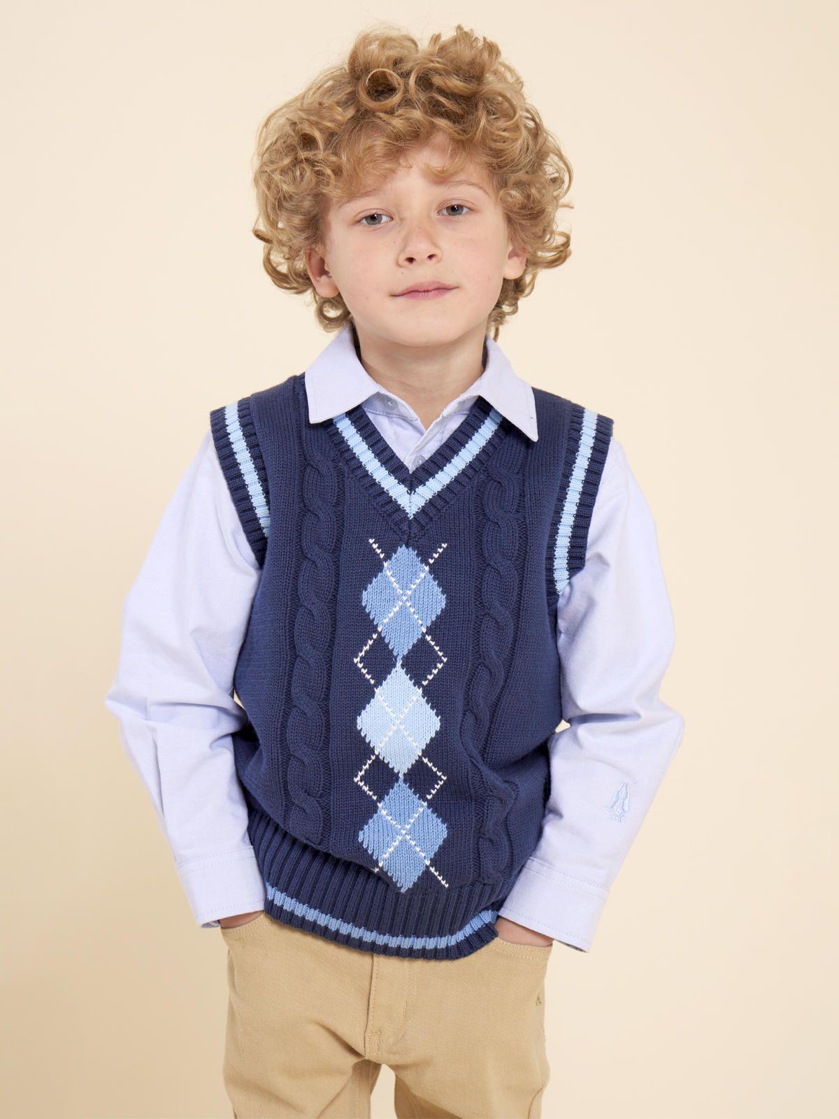 Chaleco Sin Manga Niño Phillip Navy -3