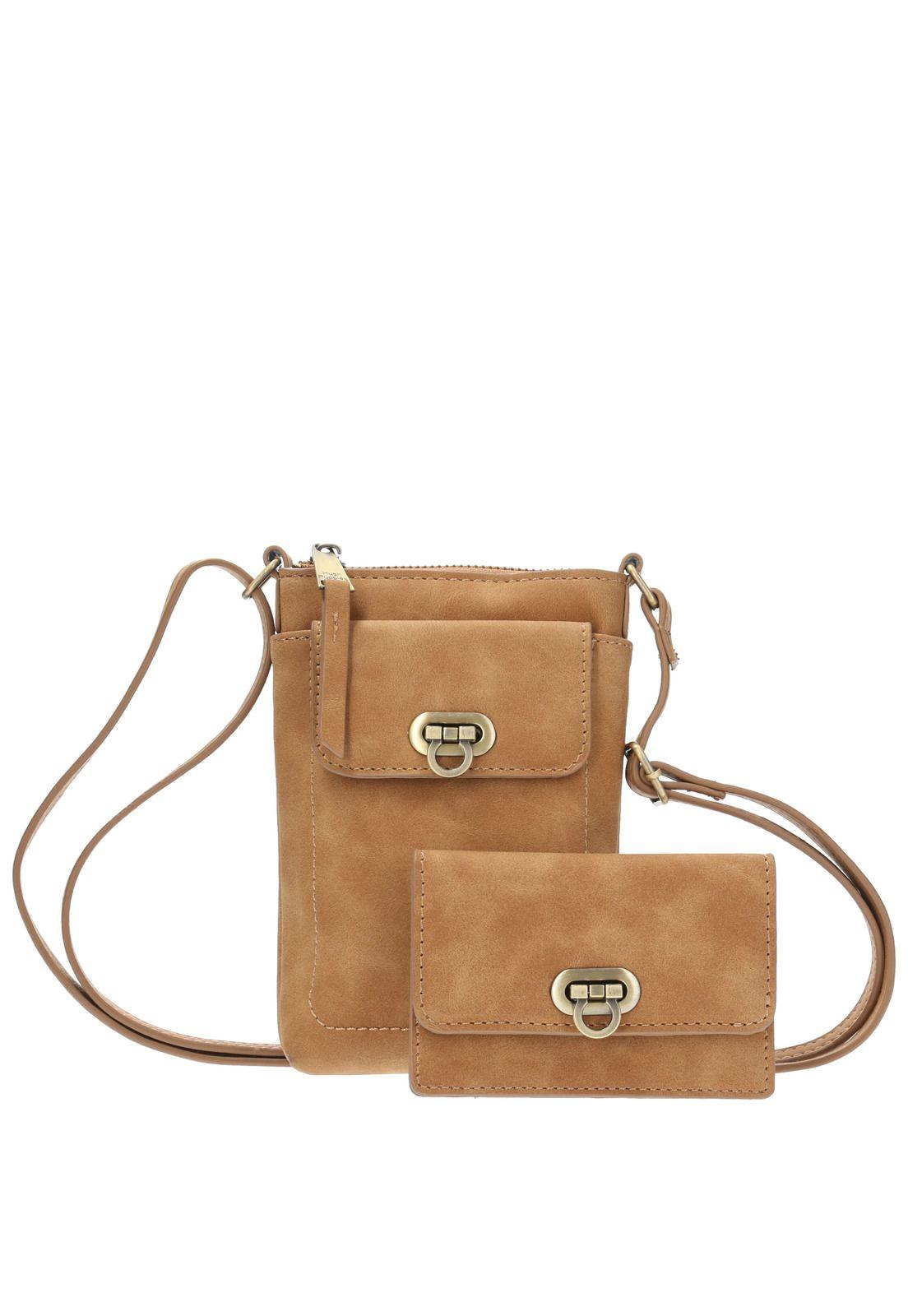 Cartera Dering Cross Café Mujer-0