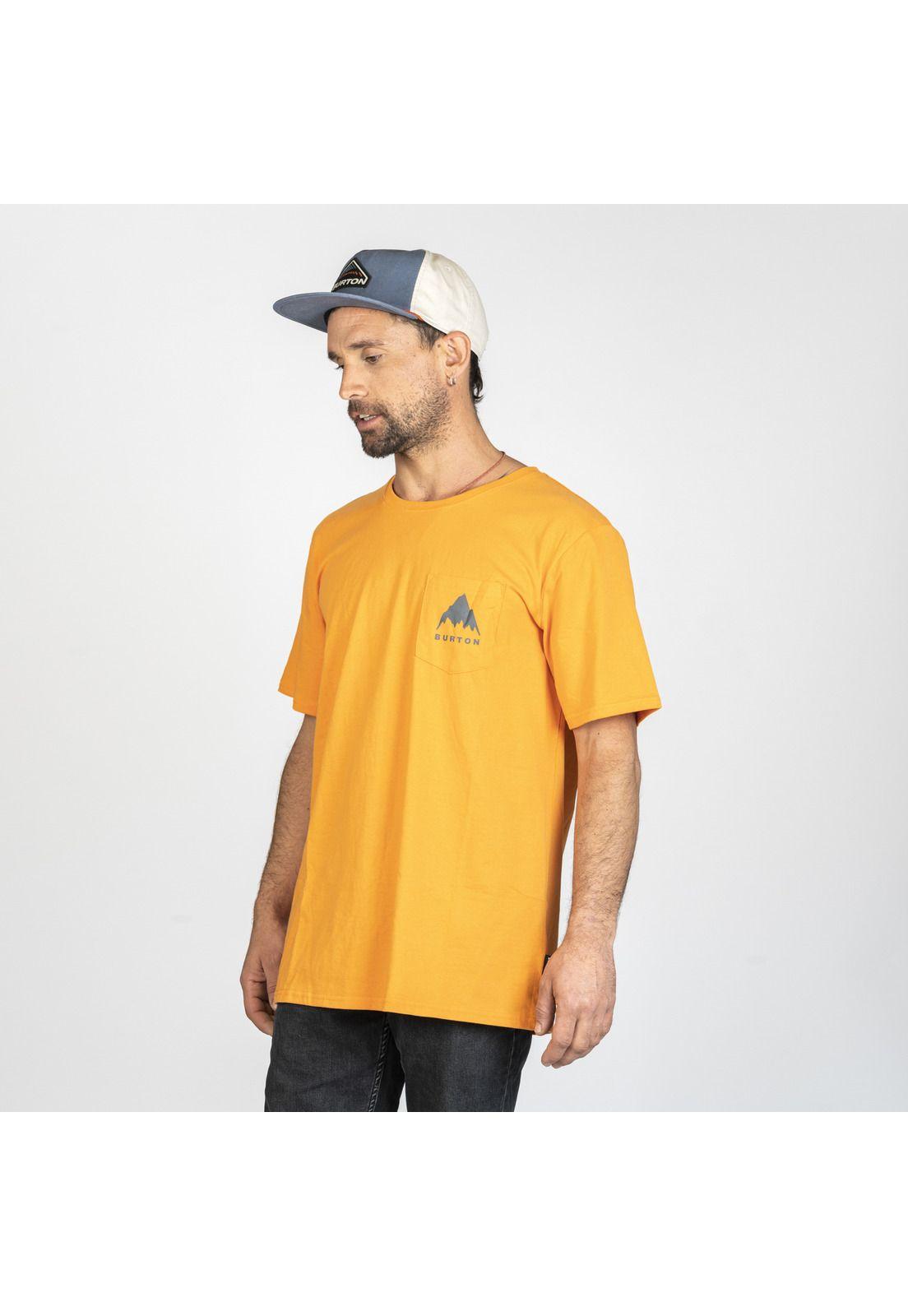 Polera M/C Hombre Pocket Logo Ii Naranjo-0