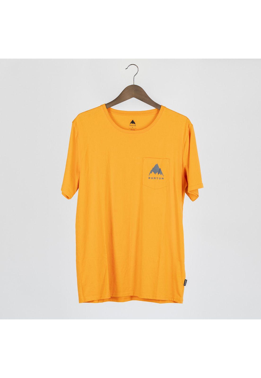 Polera M/C Hombre Pocket Logo Ii Naranjo-4