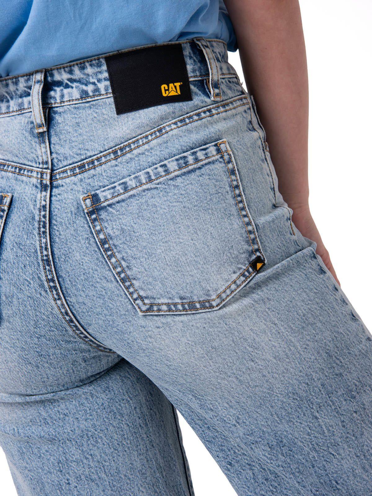 Jeans Wide Leg Mujer Denim Azul Claro-4