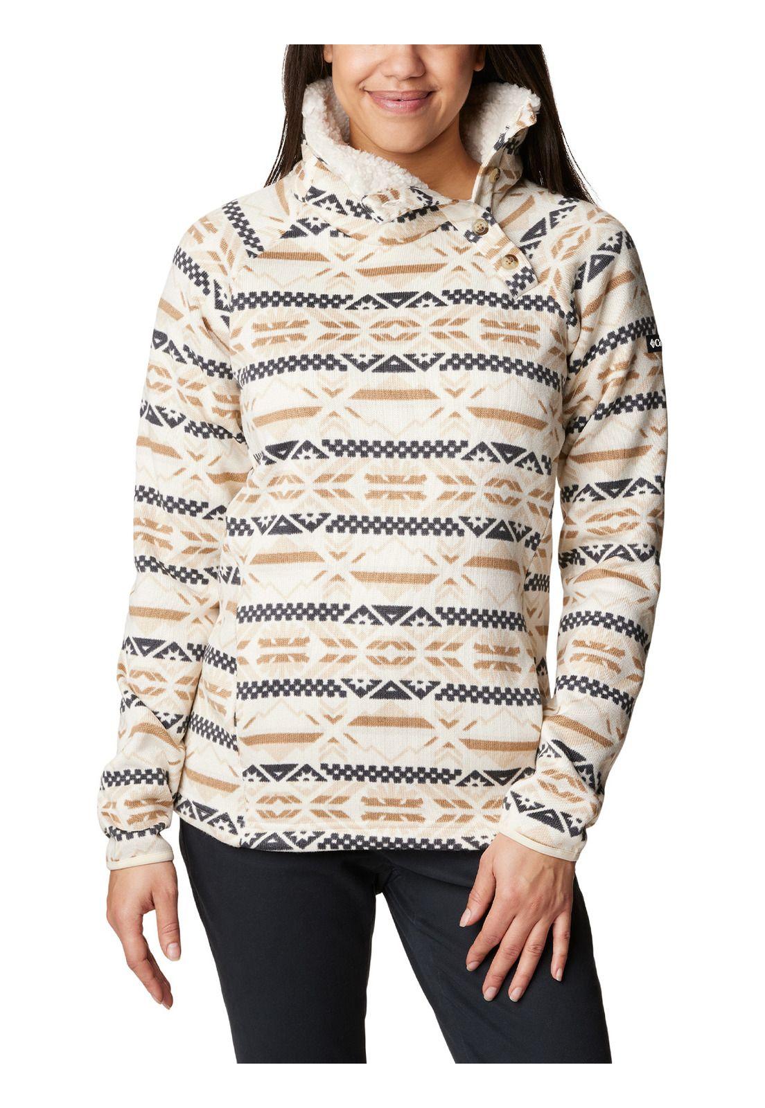 Polar Mujer Sweat Weather Sherpa Hybrid Blanco-0