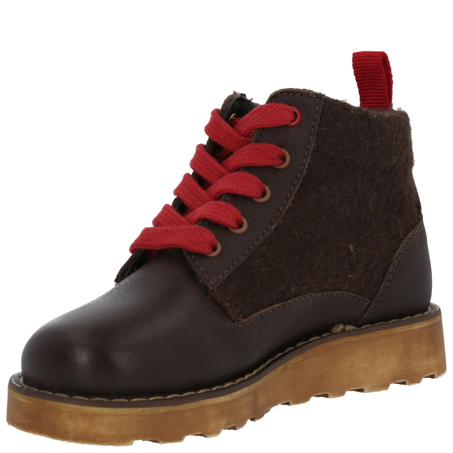 Botín Cuero Niño Fallbroke Café-4