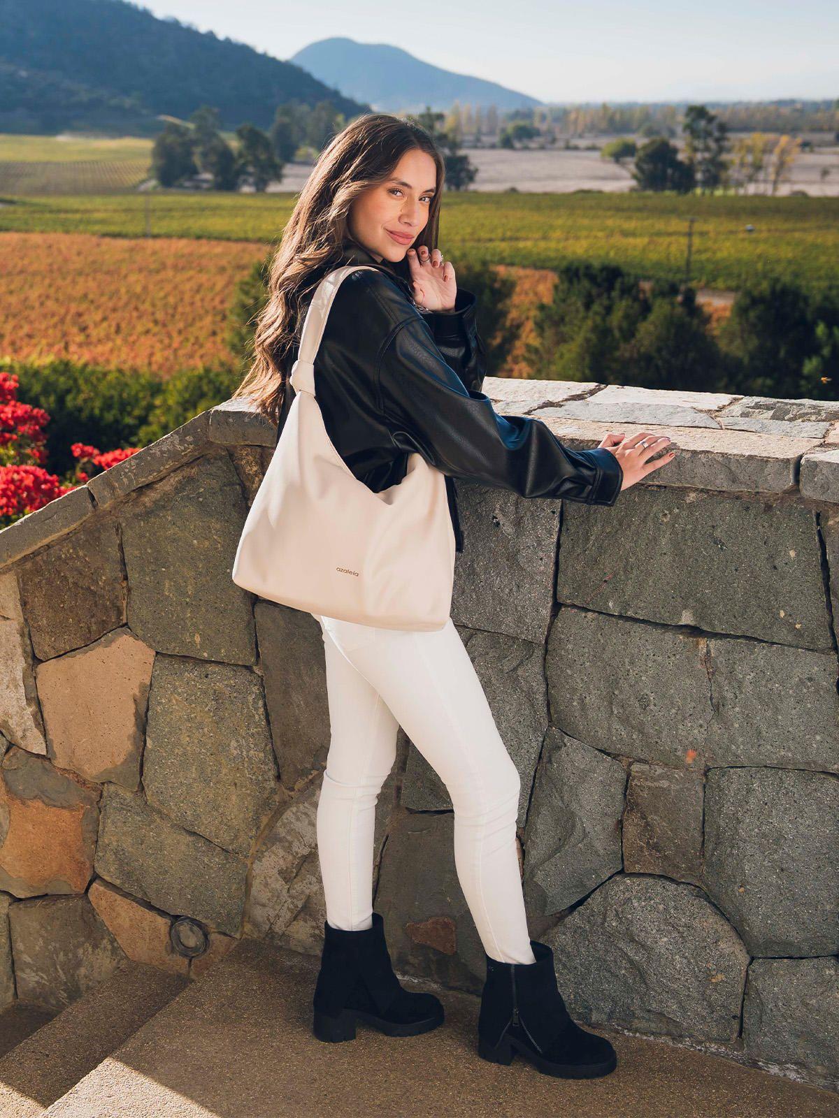 Cartera Mujer Dakota Hobo Beige/Crudo-2