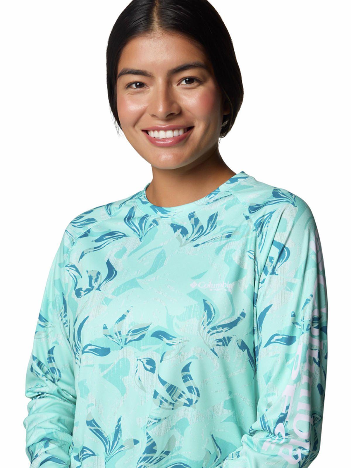 Polera Manga Larga Mujer Super Tidal Verde-1