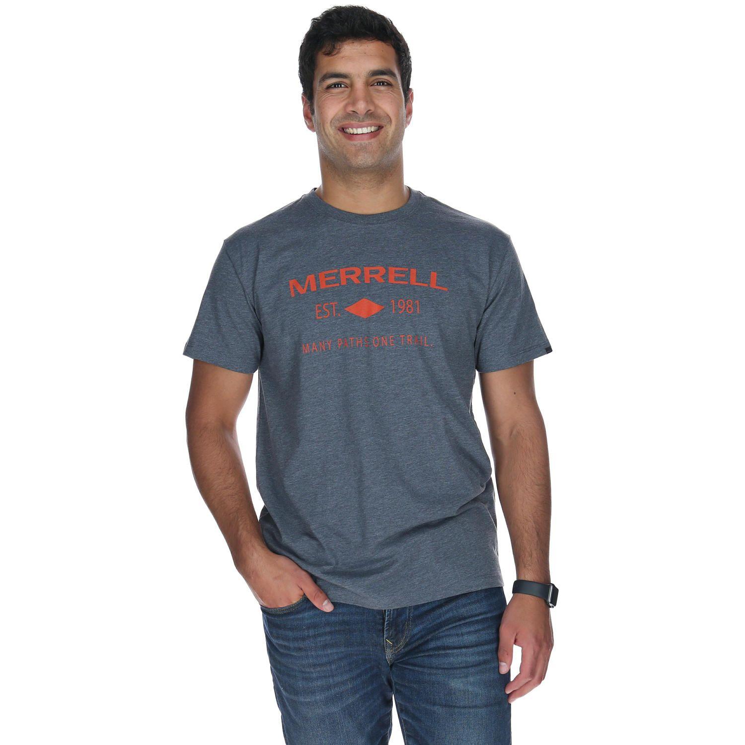 Polera M/C Hombre Many Paths Tee Gris-0