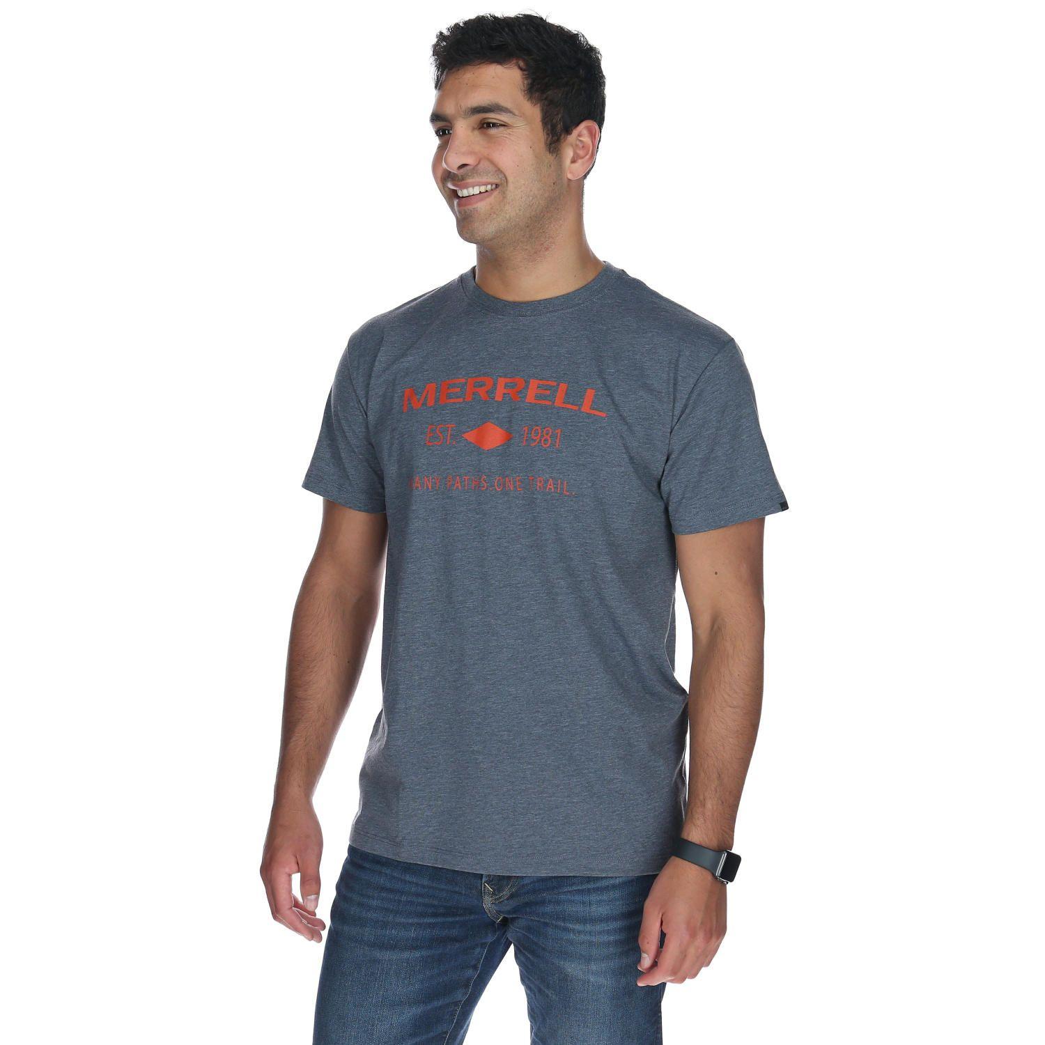 Polera M/C Hombre Many Paths Tee Gris-1