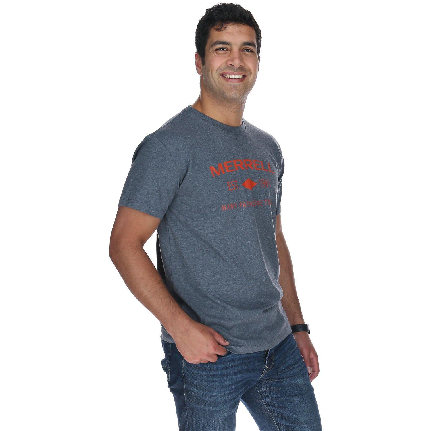 Polera M/C Hombre Many Paths Tee Gris-3