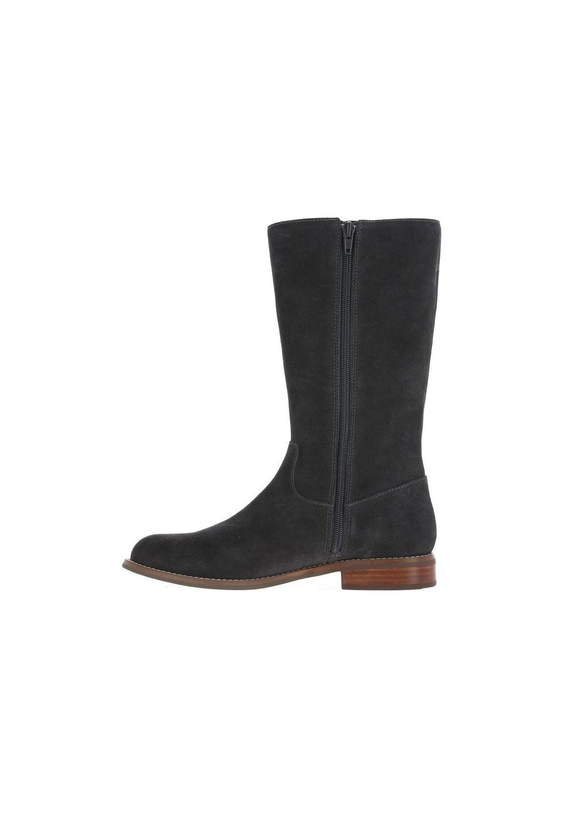 Bota Suede Atlan Azul Oscuro-2