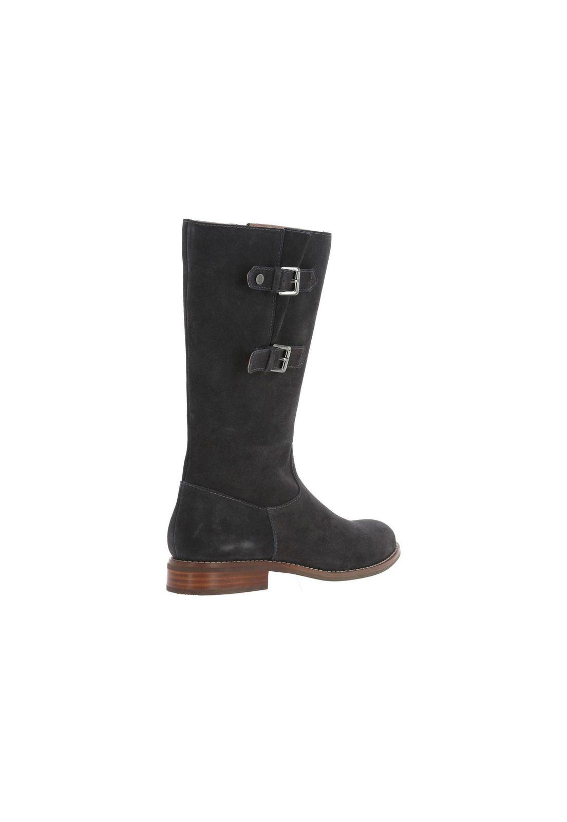 Bota Suede Atlan Azul Oscuro-4