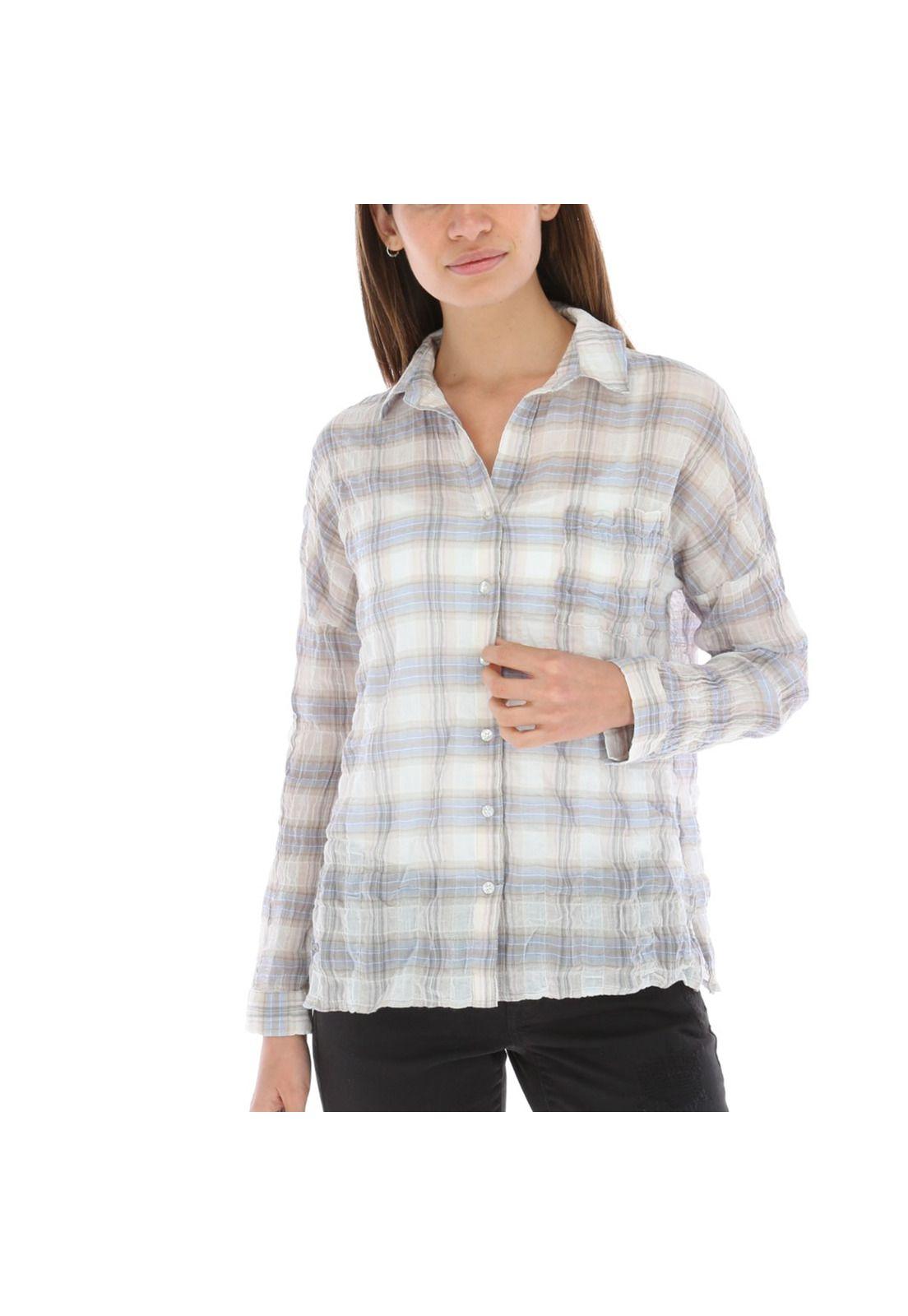 Blusa Mujer Algodón Gardenia Celeste-0