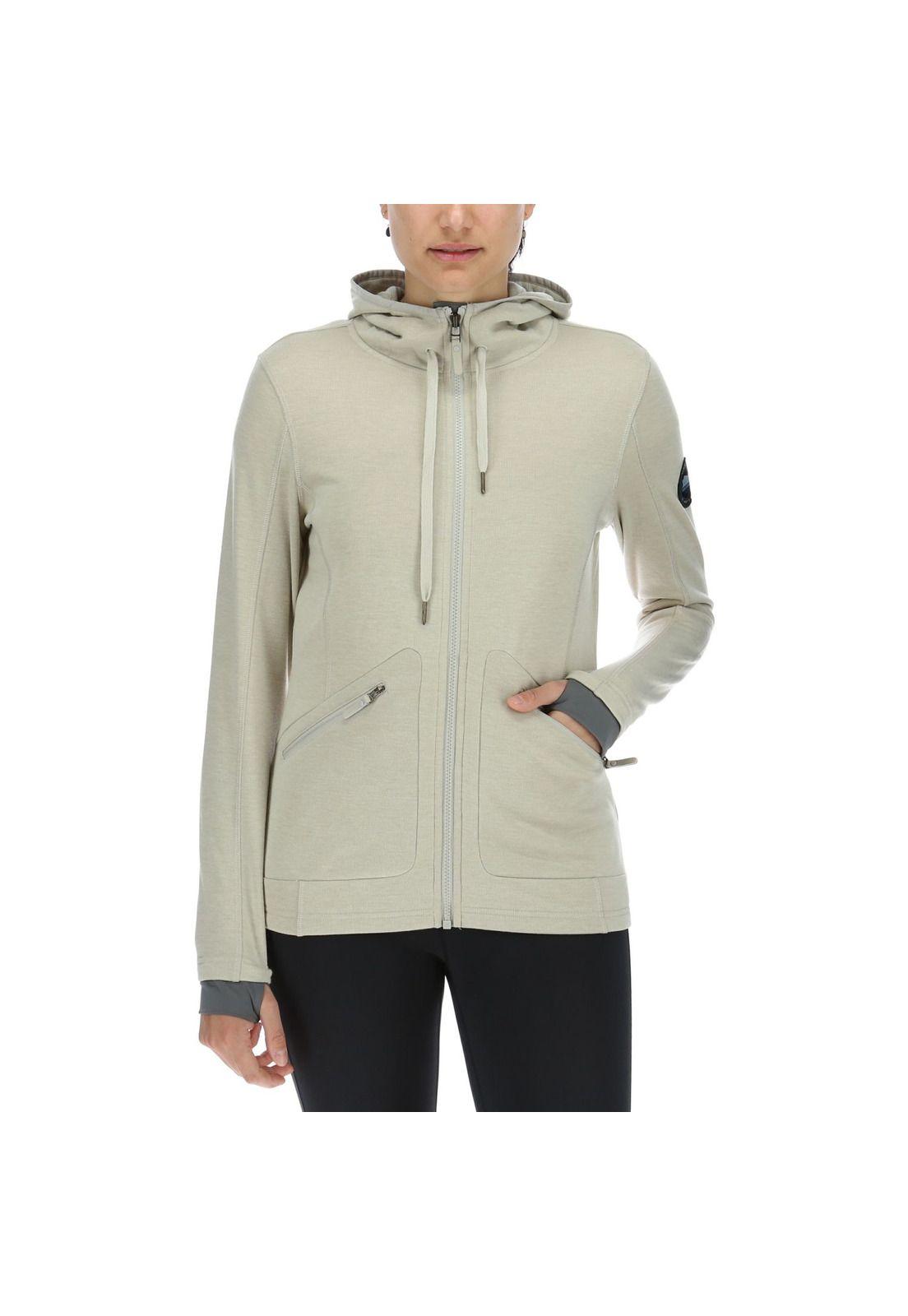 Polar Mujer Full Zipper Fleece Gris Melange-0