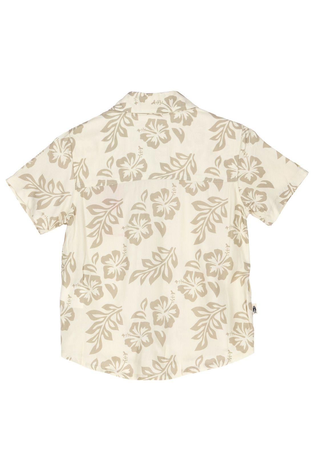 Camisa Niño Hibisco Beige-5