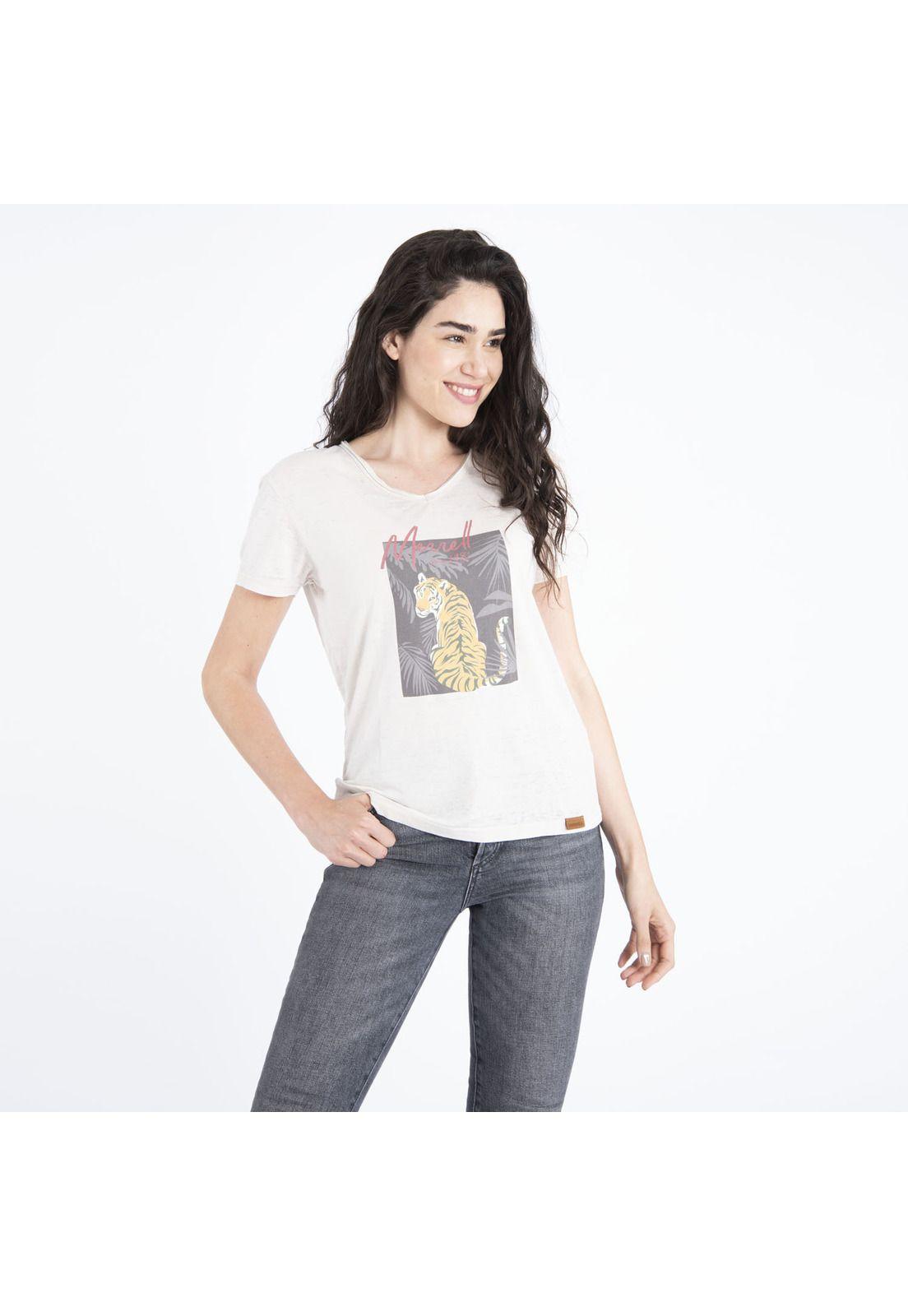 Polera Mujer Lulu Tee Blanco-0