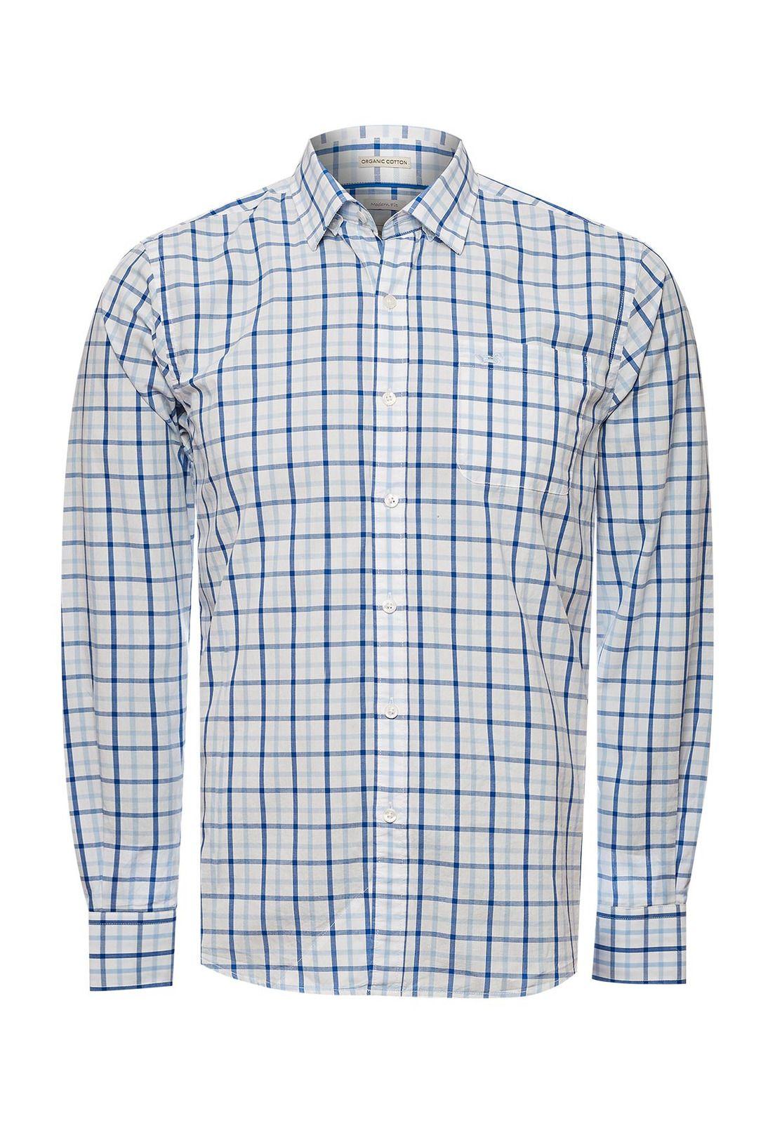 Camisa Algodón Org Hombre Lighter Celeste-0