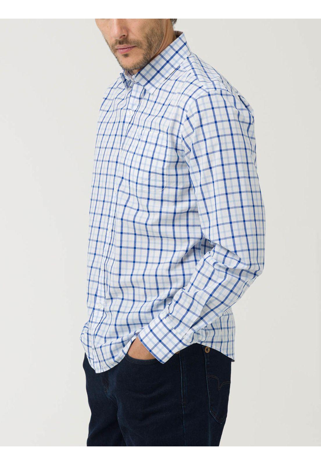 Camisa Algodón Org Hombre Lighter Celeste-5
