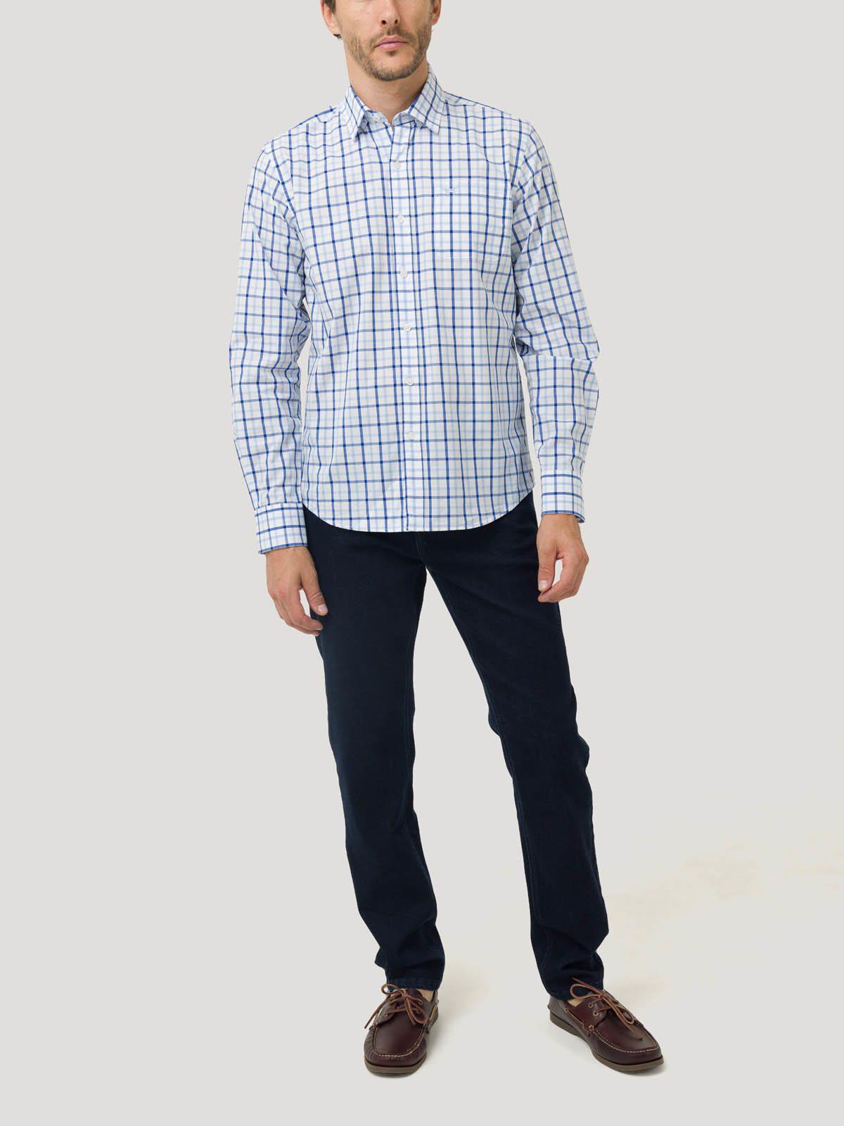 Camisa Algodón Org Hombre Lighter Celeste-8