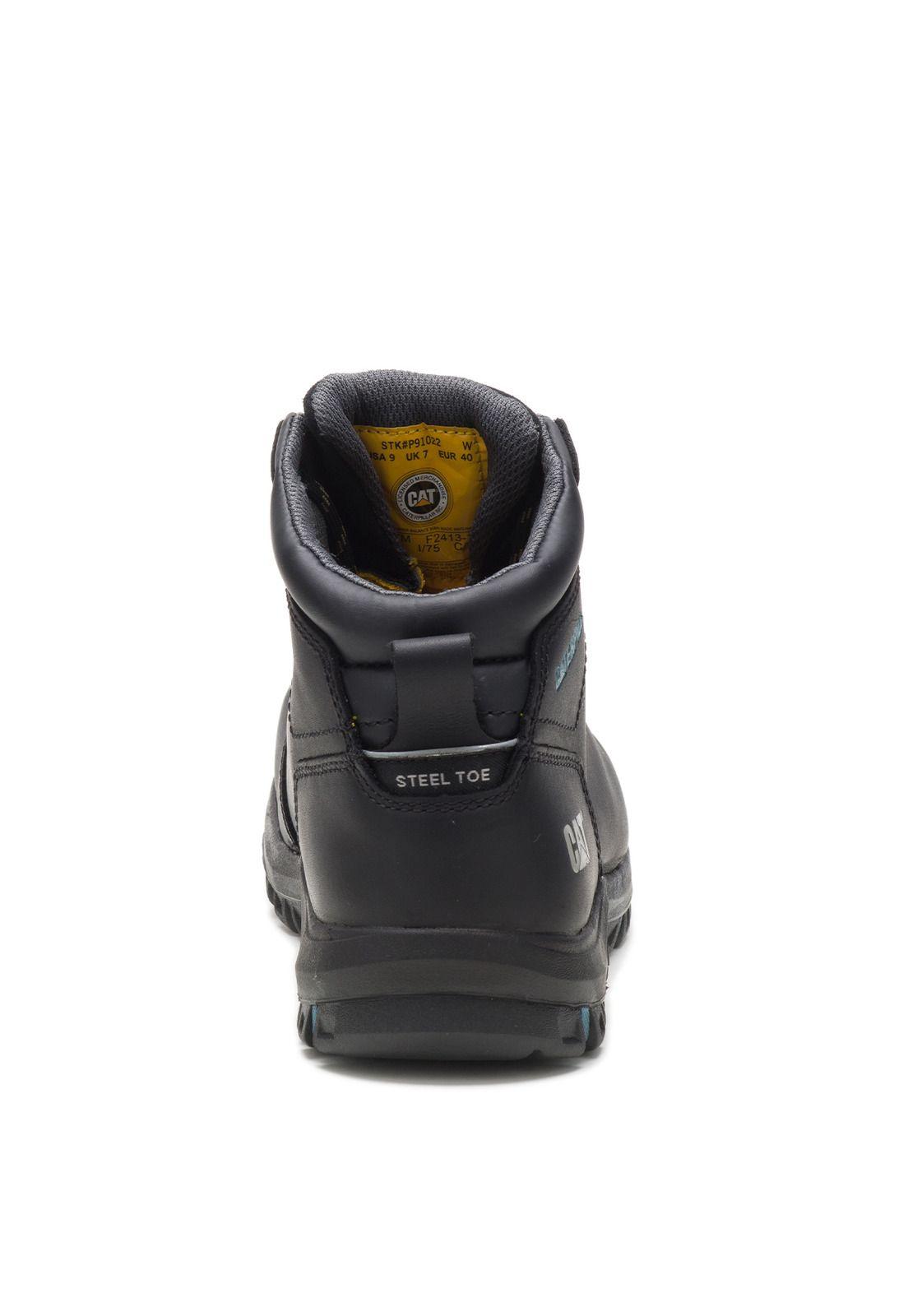 Botín Industrial Mujer Mae ST Waterproof Negro -4