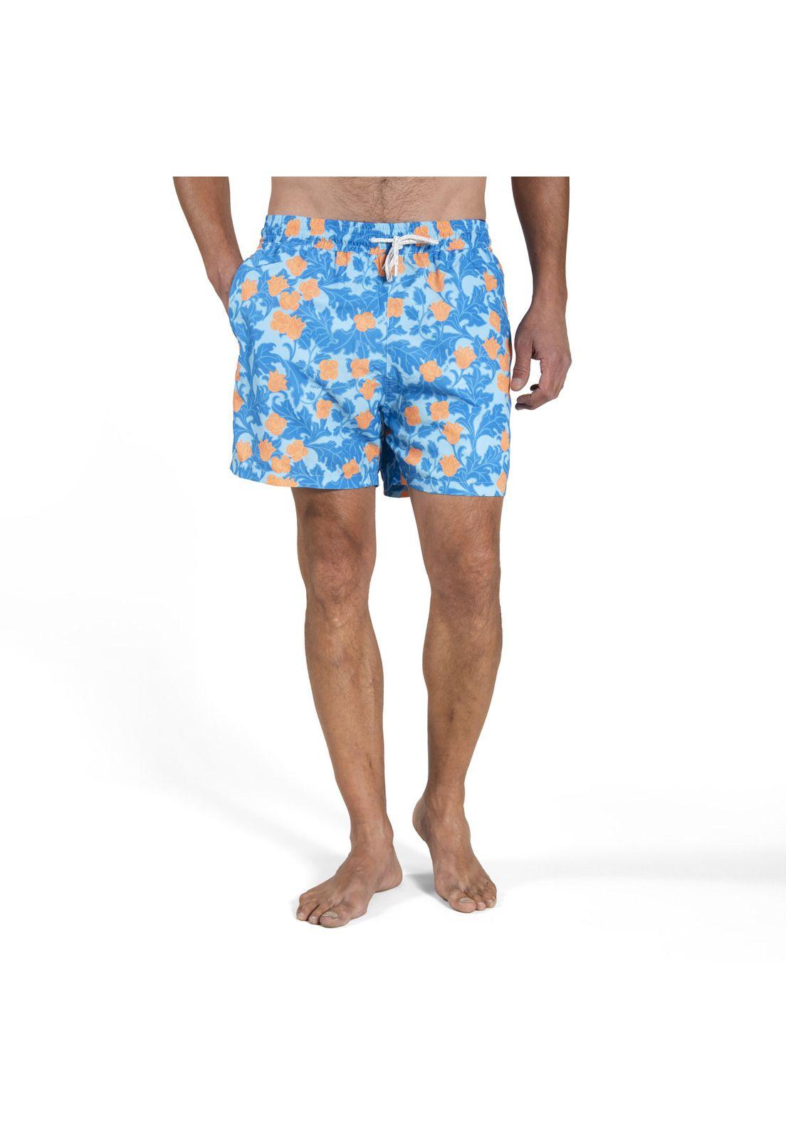 Traje De Baño Poliéster Izam Azul Hombre Rockford-0