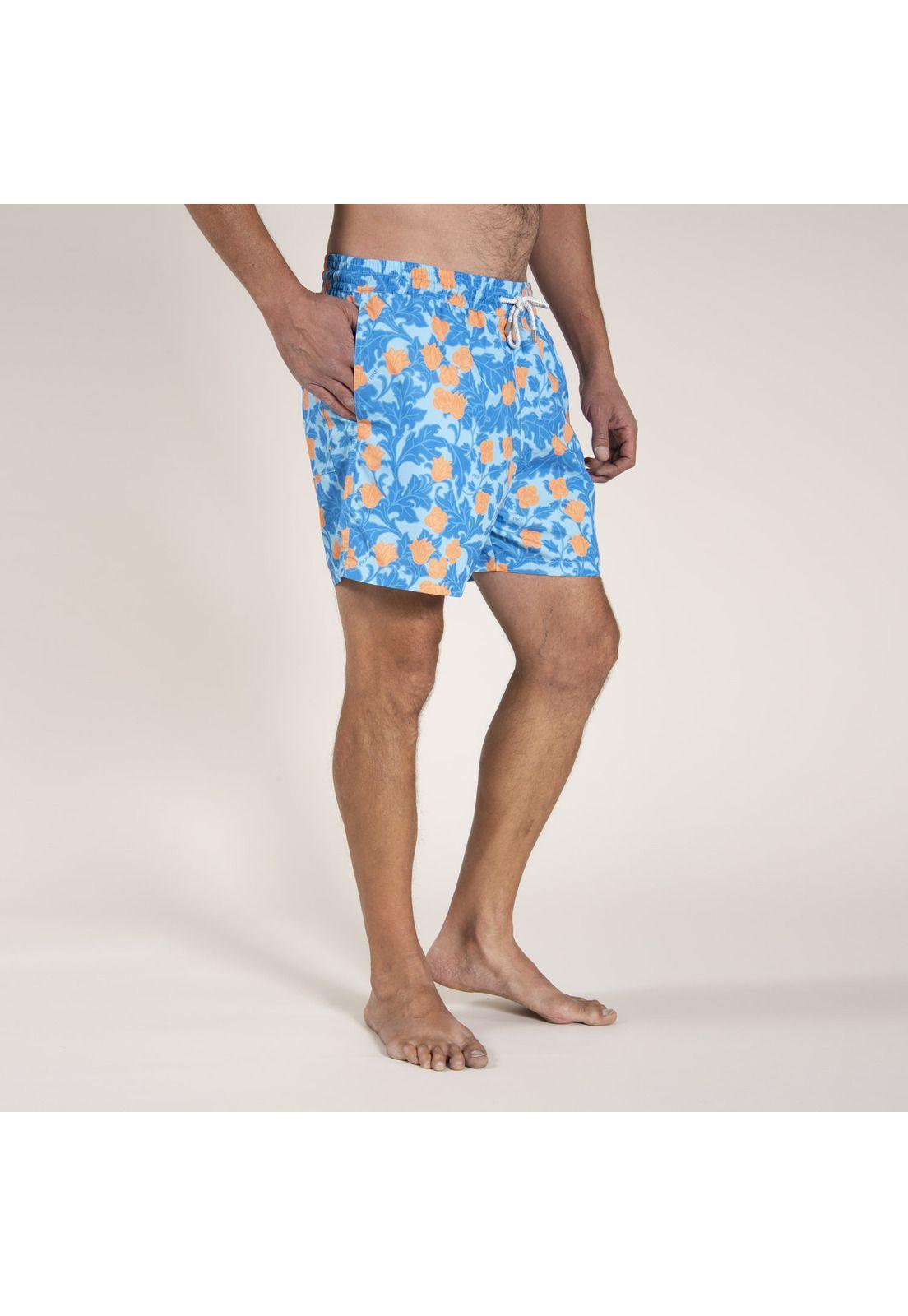 Traje De Baño Poliéster Izam Azul Hombre Rockford-1