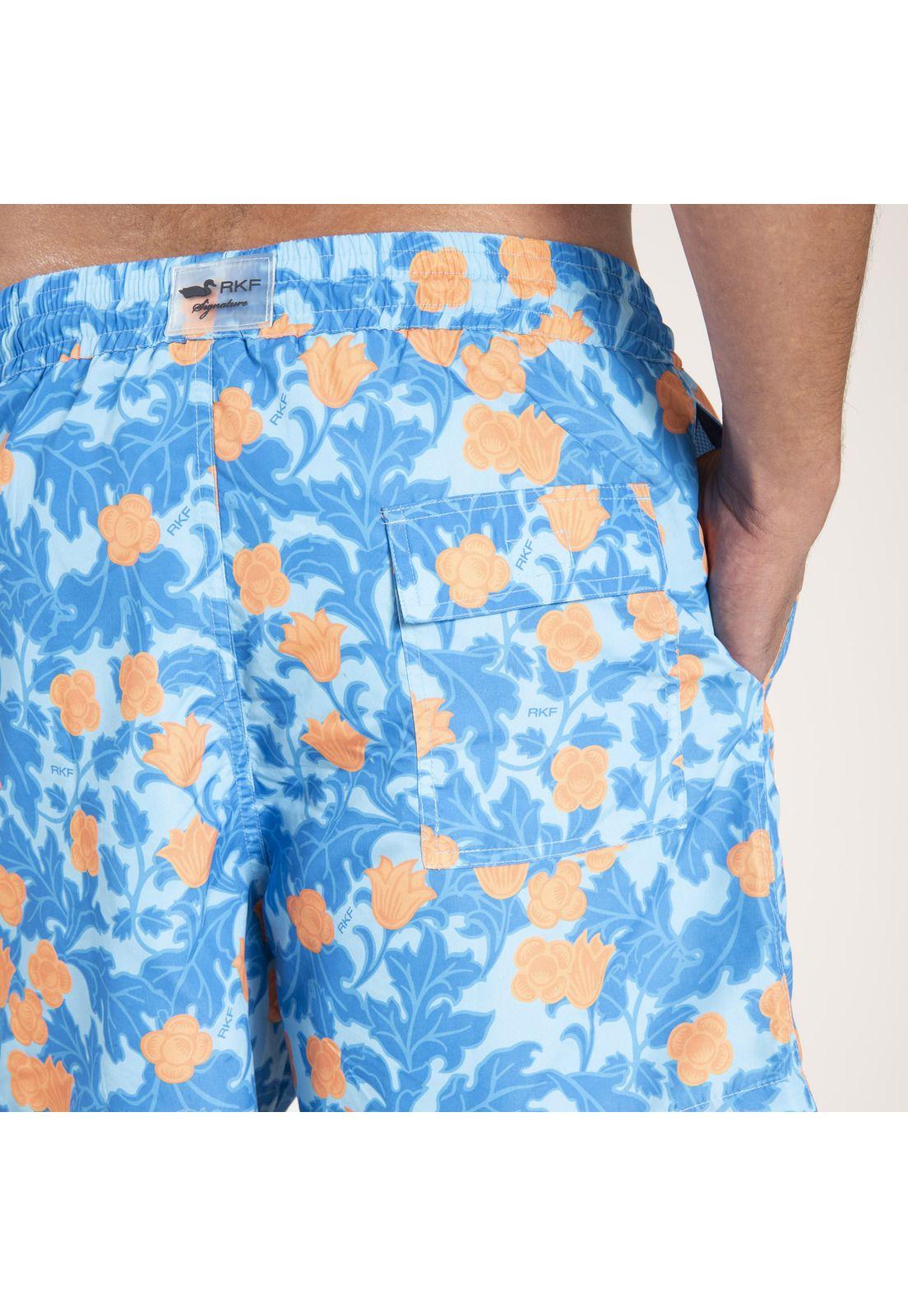 Traje De Baño Poliéster Izam Azul Hombre Rockford-3