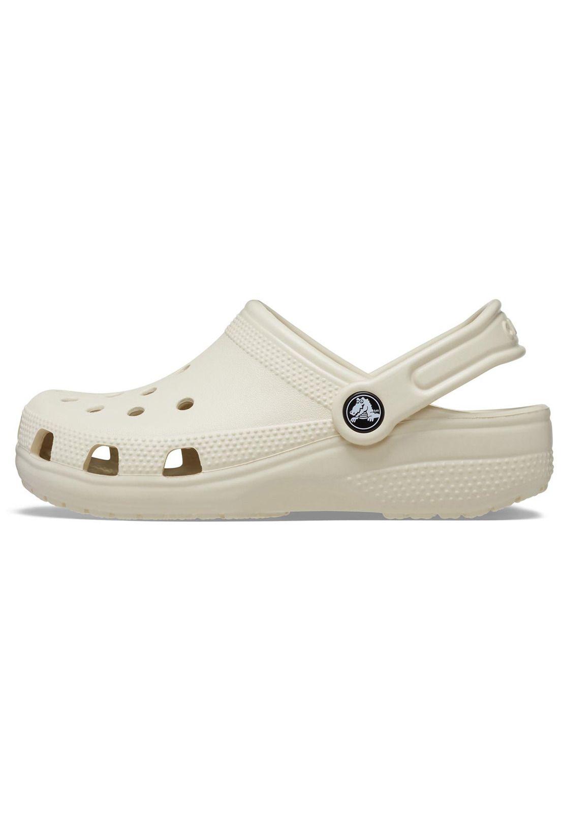 Zueco Crocs Niña Classic Clog T Beige-1