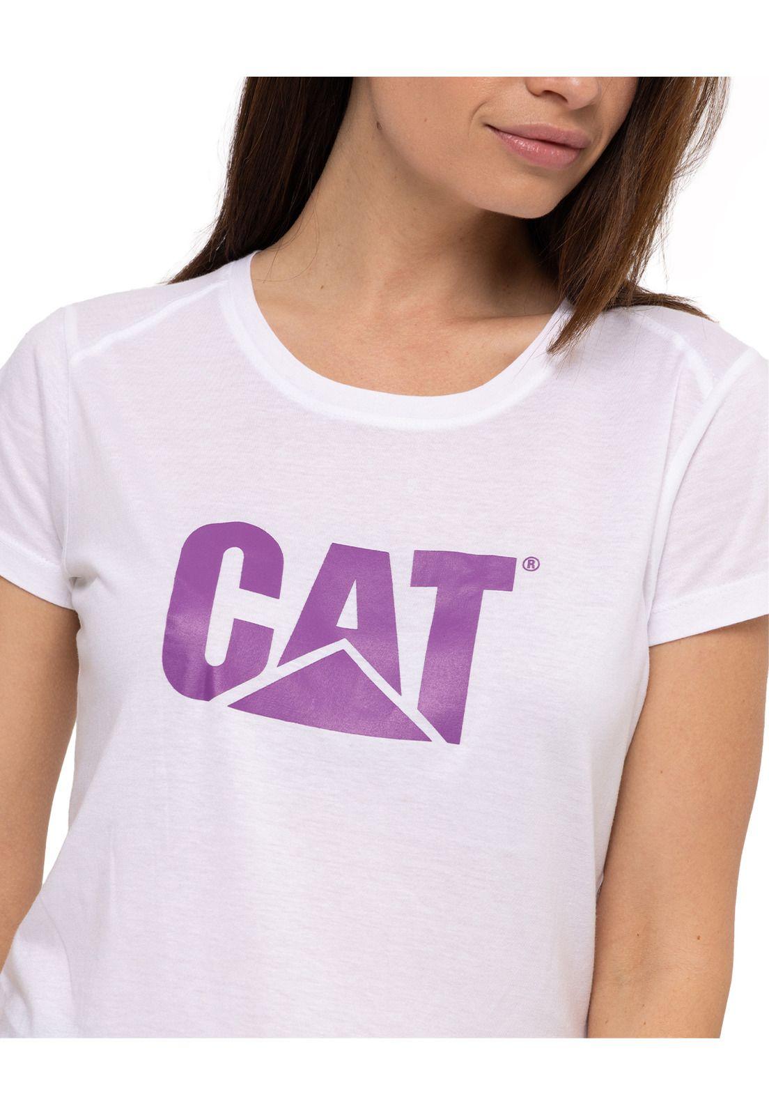 Polera M/C Logo Scoop Neck Blanco Mujer-3