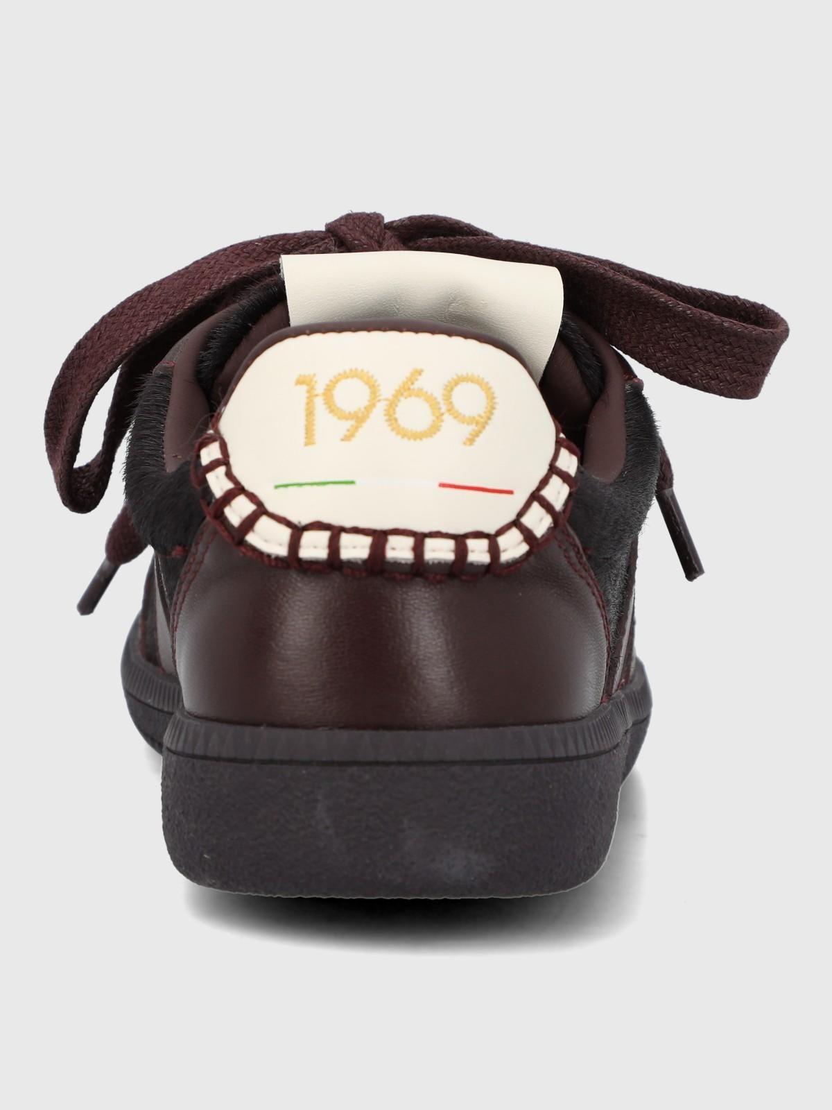 Zapatilla Cuero Mujer Sanset Rojo-6