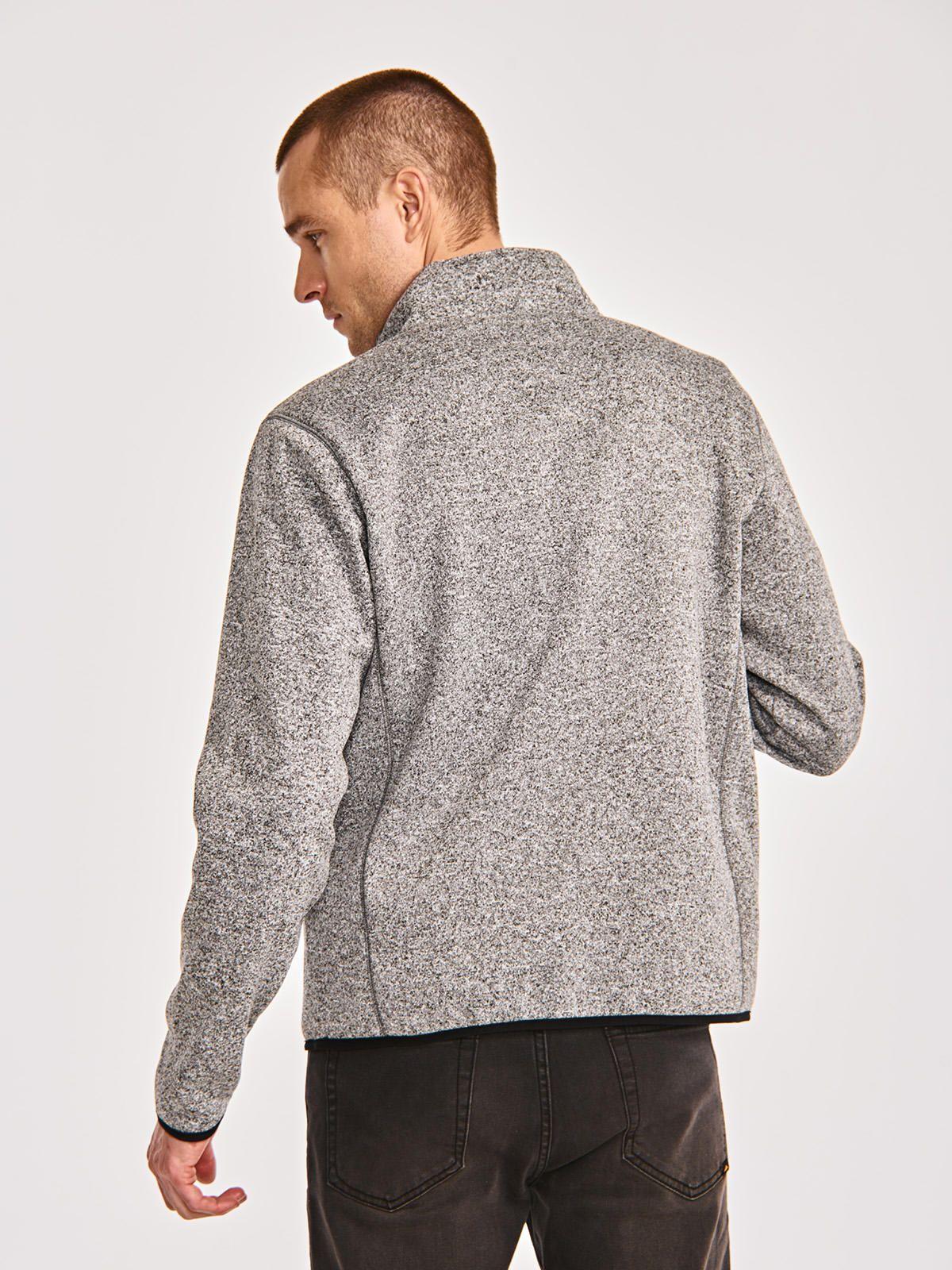 Polar Hombre Sweater Fleece Quarter Zip Jacket Gris-3