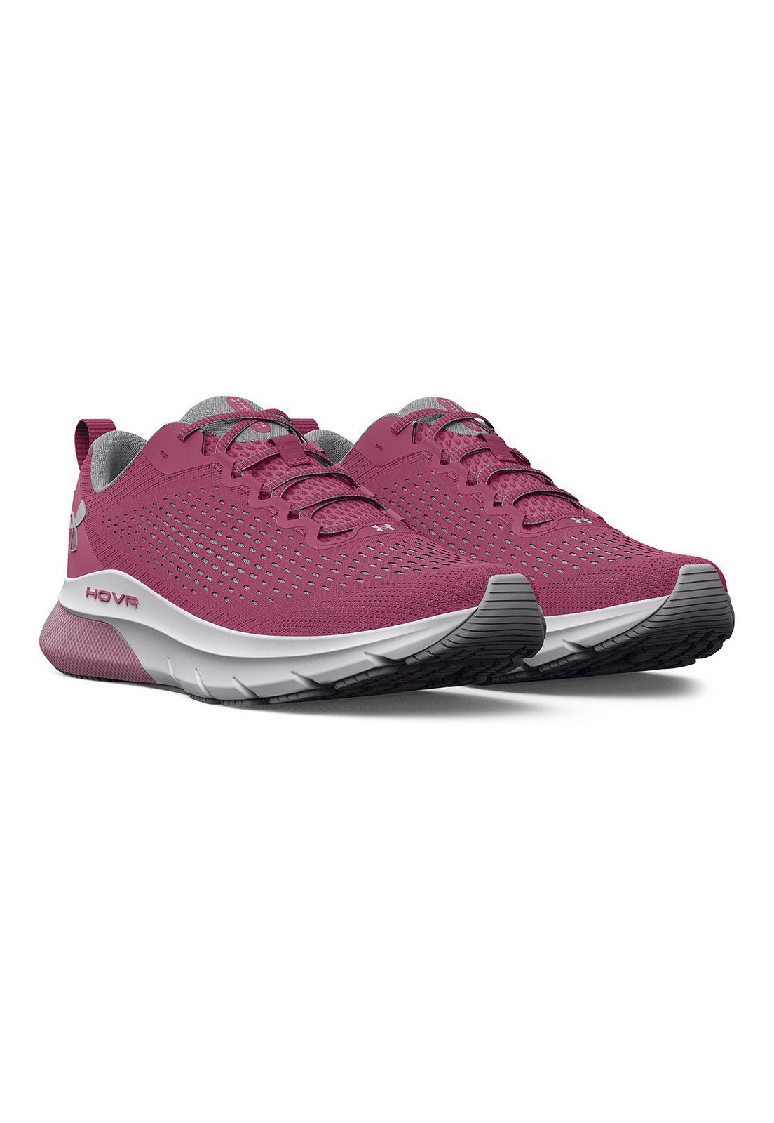 Zapatilla Mujer UA W Hovr Turbulence Rosado-4