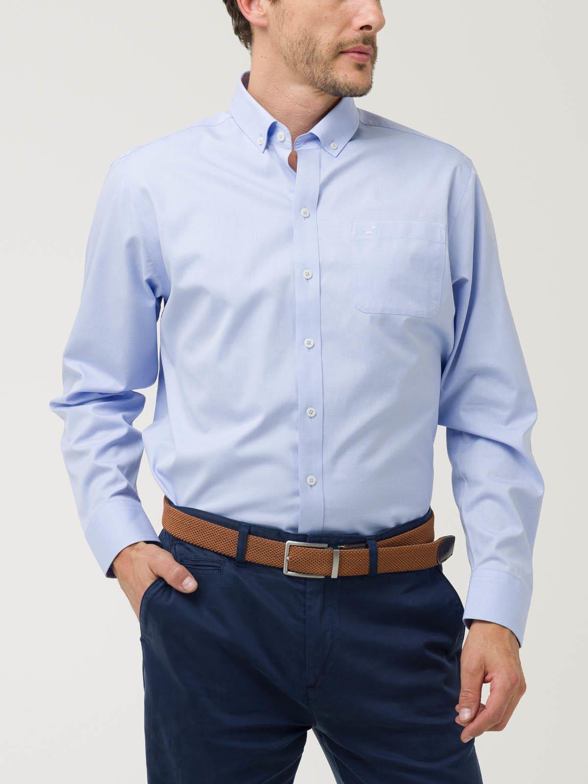 Camisa Algodón Hombre Farifax Azul-0