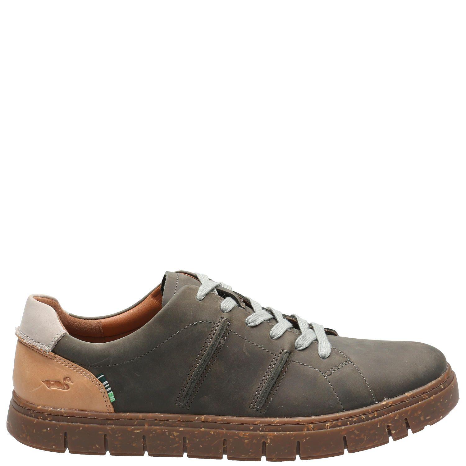 Botín Cuero Hombre Navarino Gris Oscuro-0