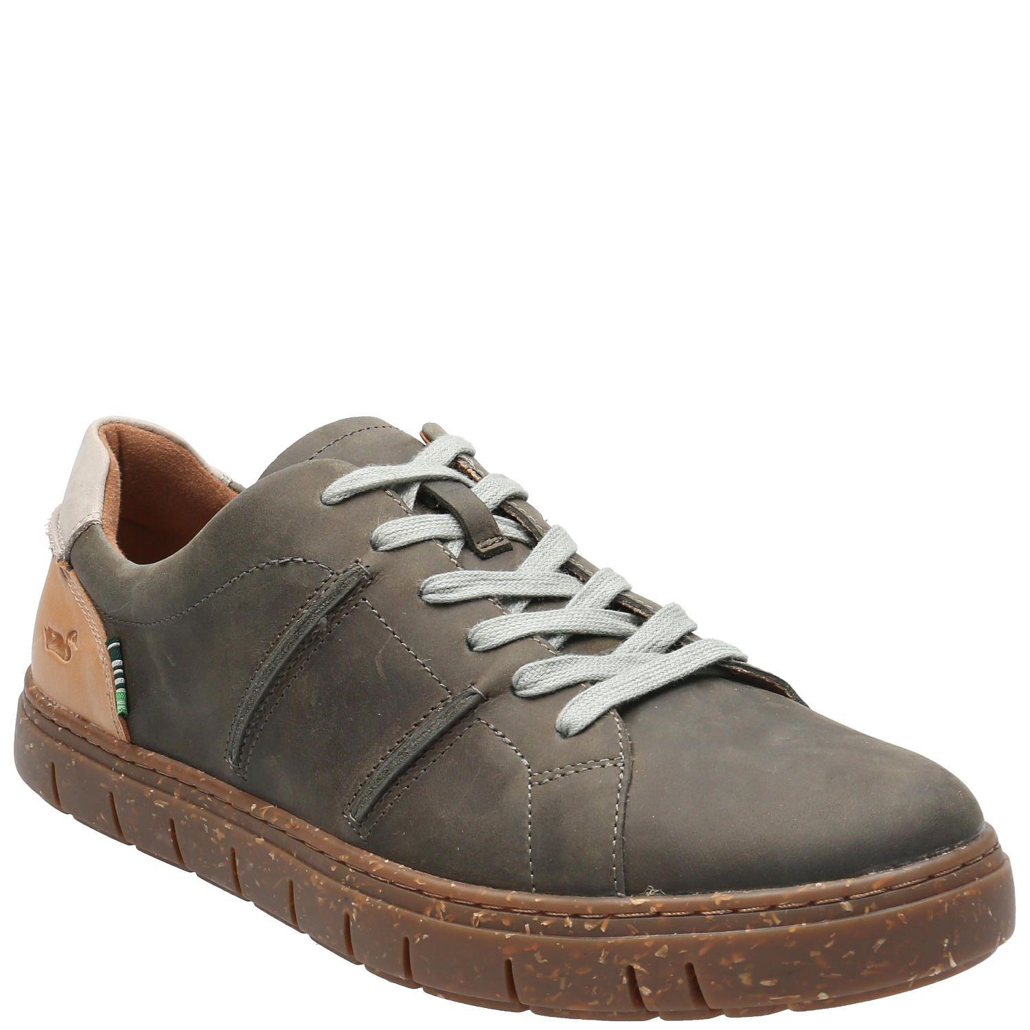 Botín Cuero Hombre Navarino Gris Oscuro-1