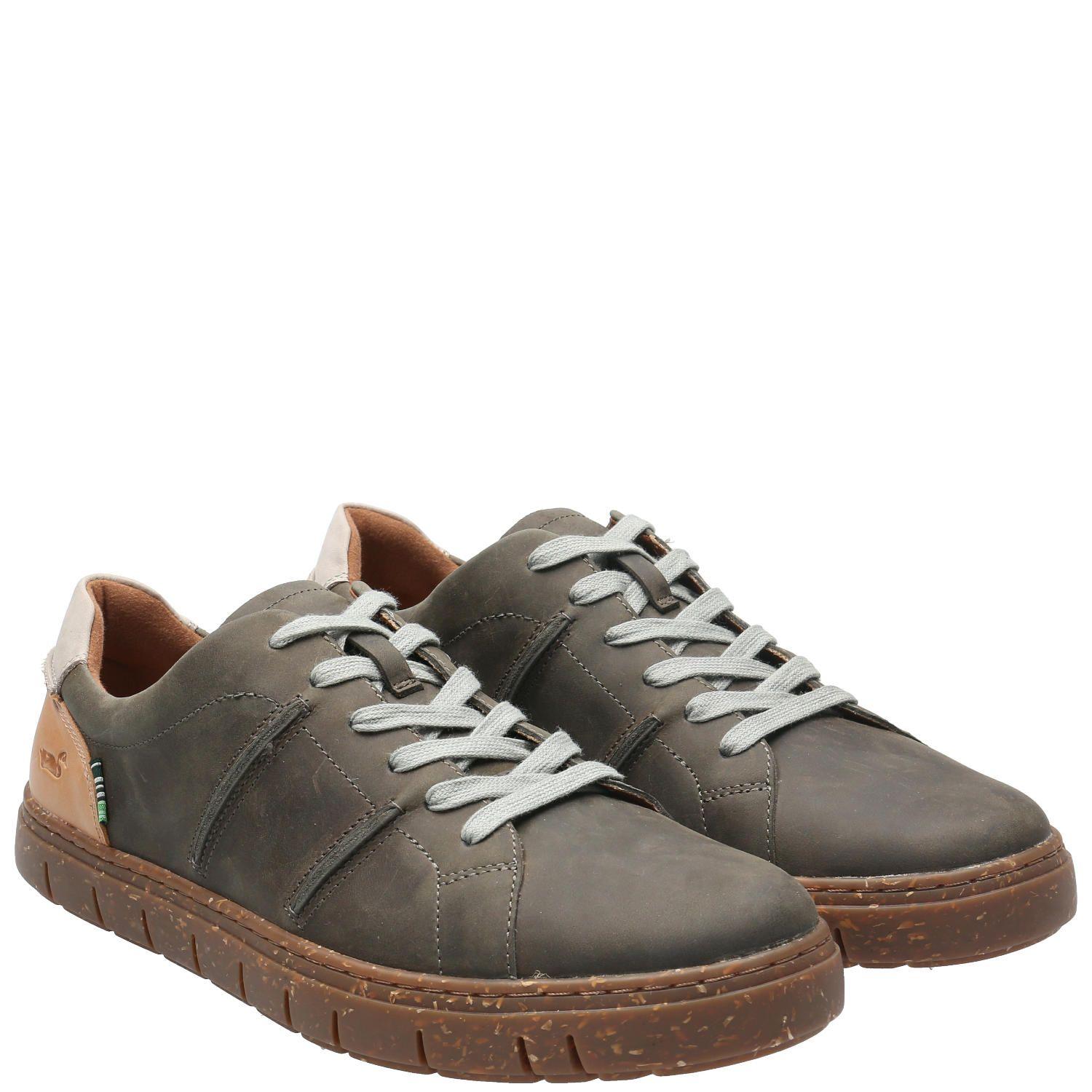 Botín Cuero Hombre Navarino Gris Oscuro-7