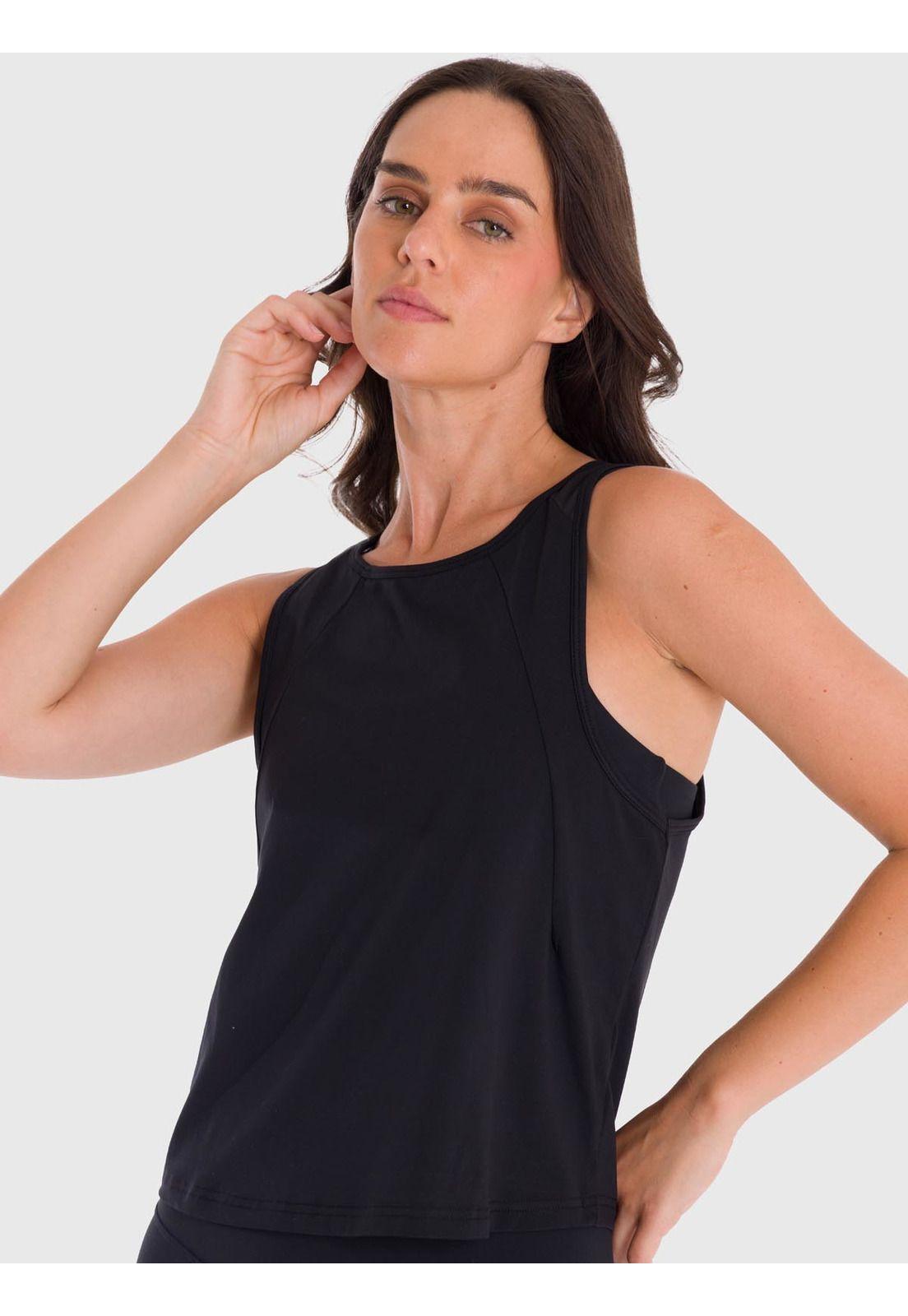 Polera deportiva Mujer Zia Negra-0