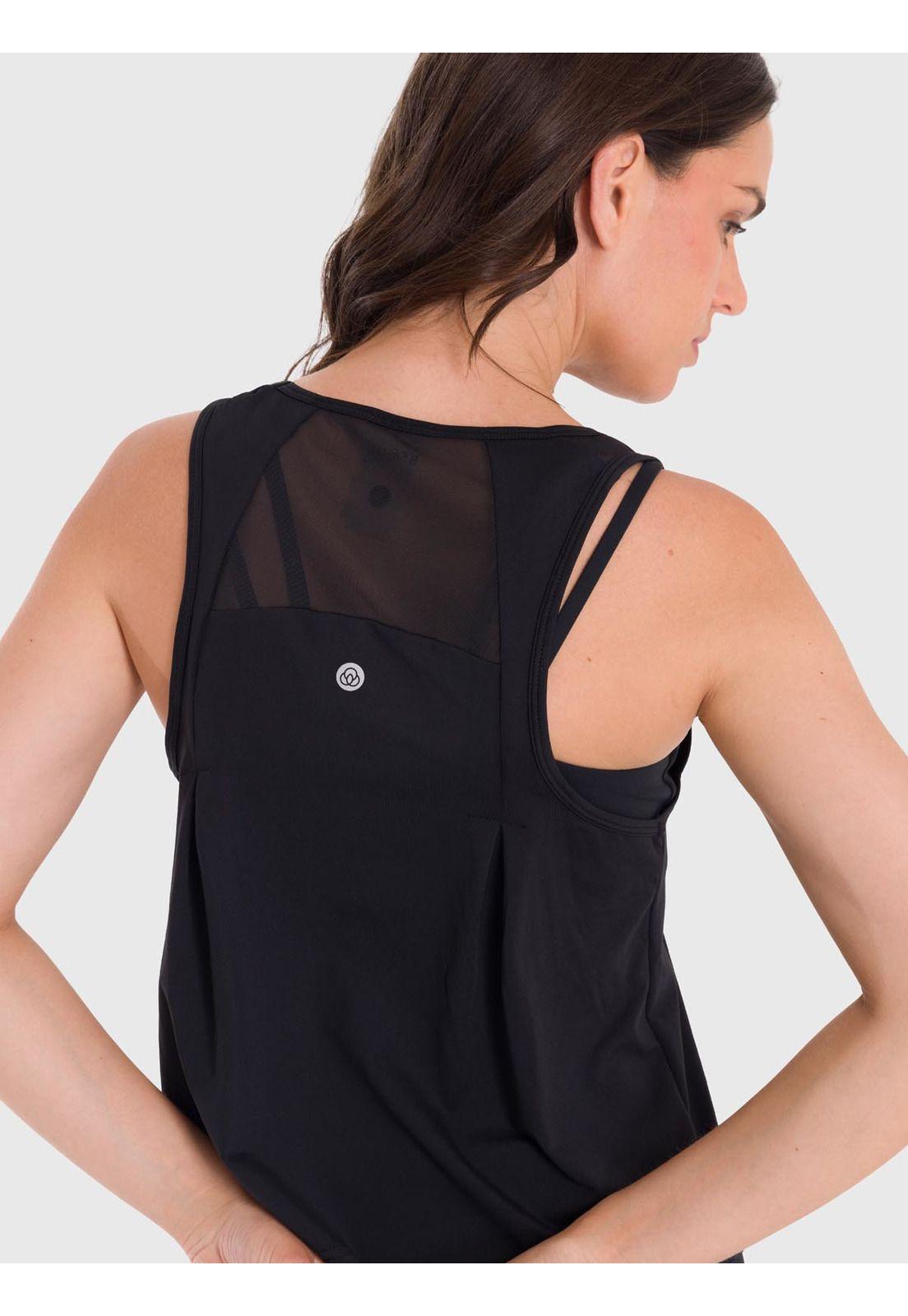 Polera deportiva Mujer Zia Negra-1