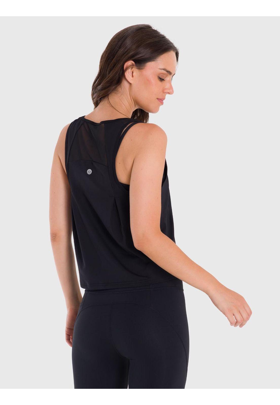 Polera deportiva Mujer Zia Negra-3