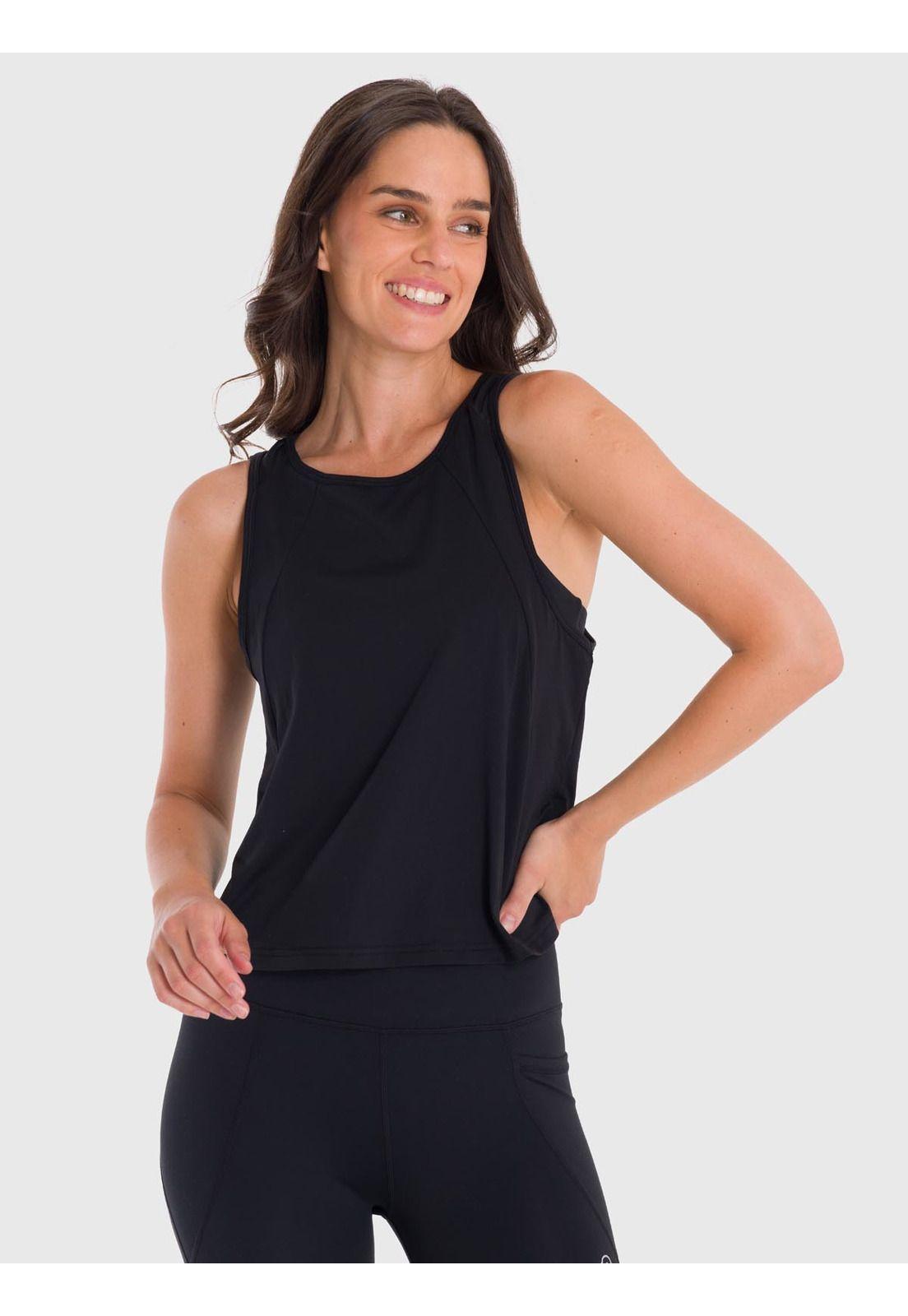 Polera deportiva Mujer Zia Negra-4