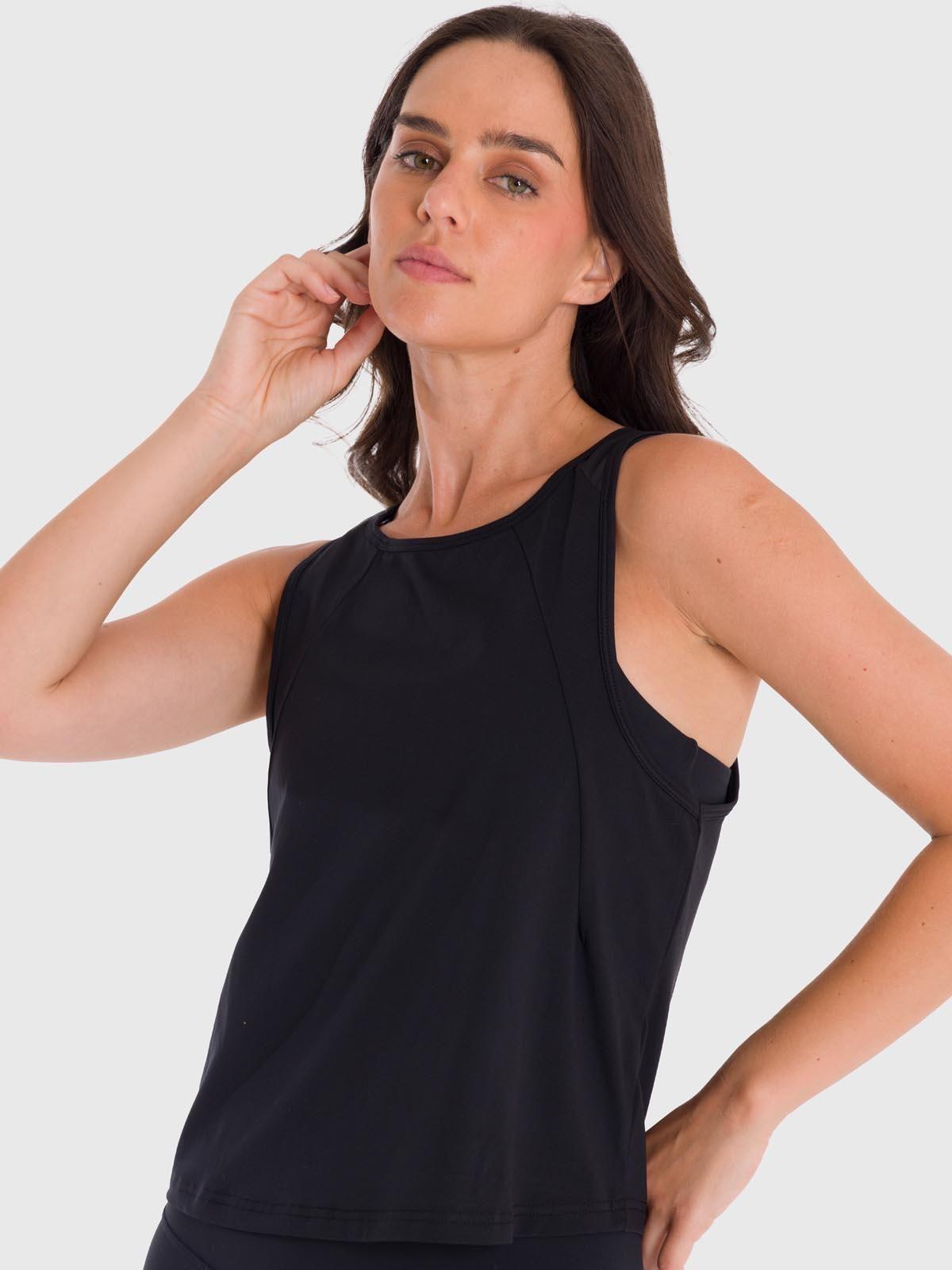 Polera deportiva Mujer Zia Negra-0