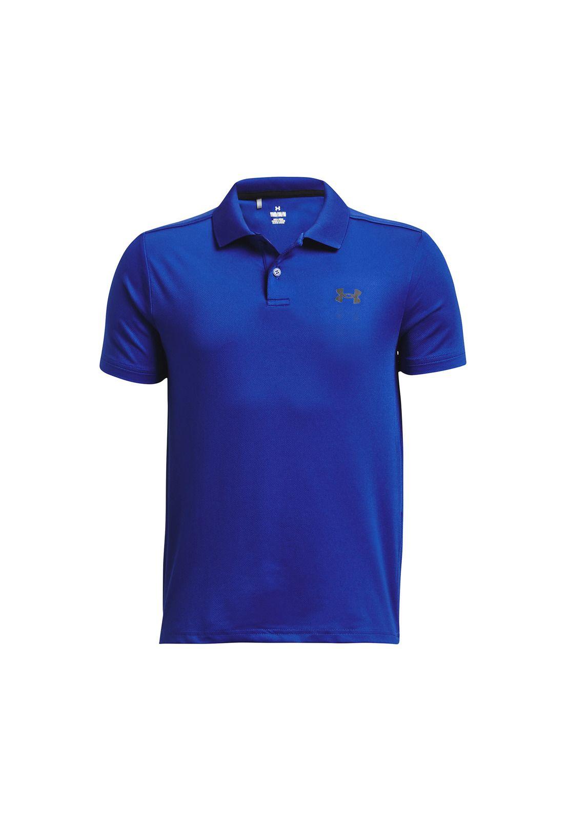 Polo M/C Golf Performance Azul Niño-0