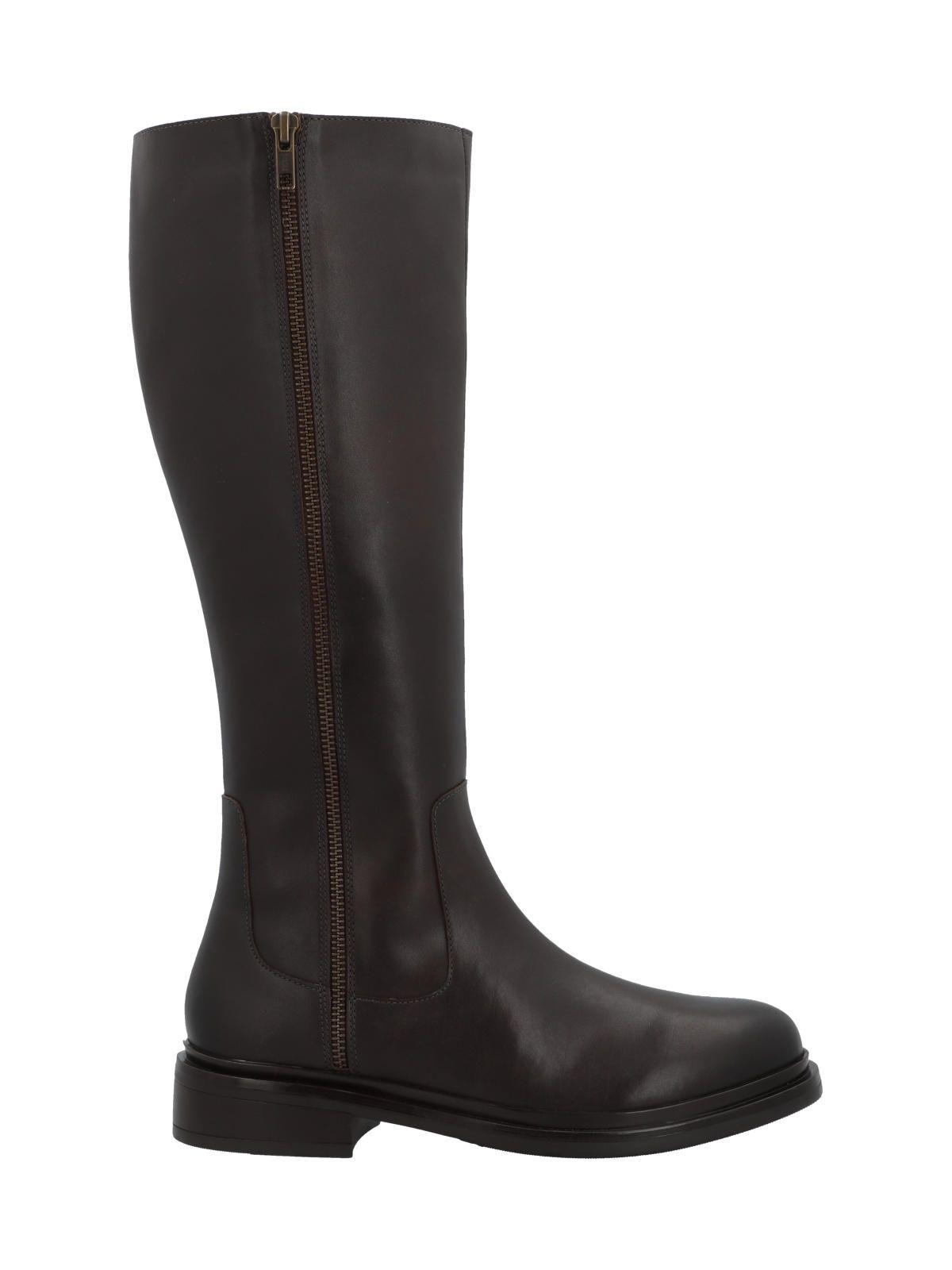 Bota Cuero Mujer Bridge Café-0