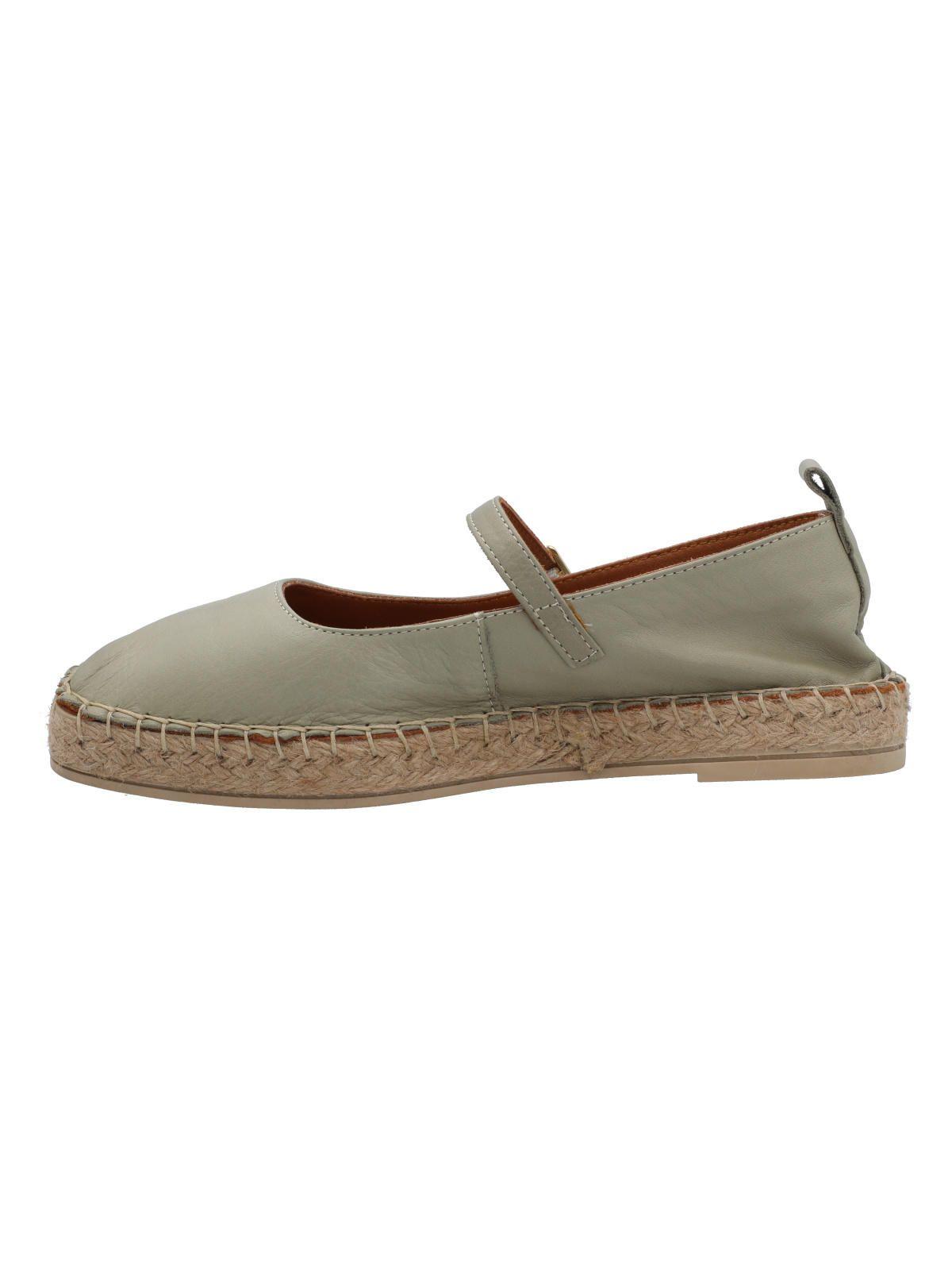 Alpargata Cuero Mujer Pekin Verde-5