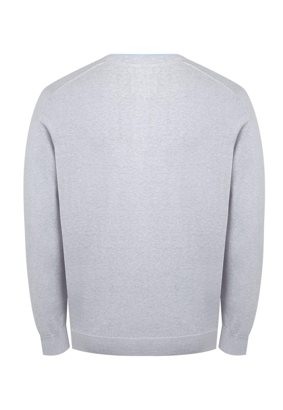 Chaleco Algodón Orgánico Gris Angri V Hombre -1