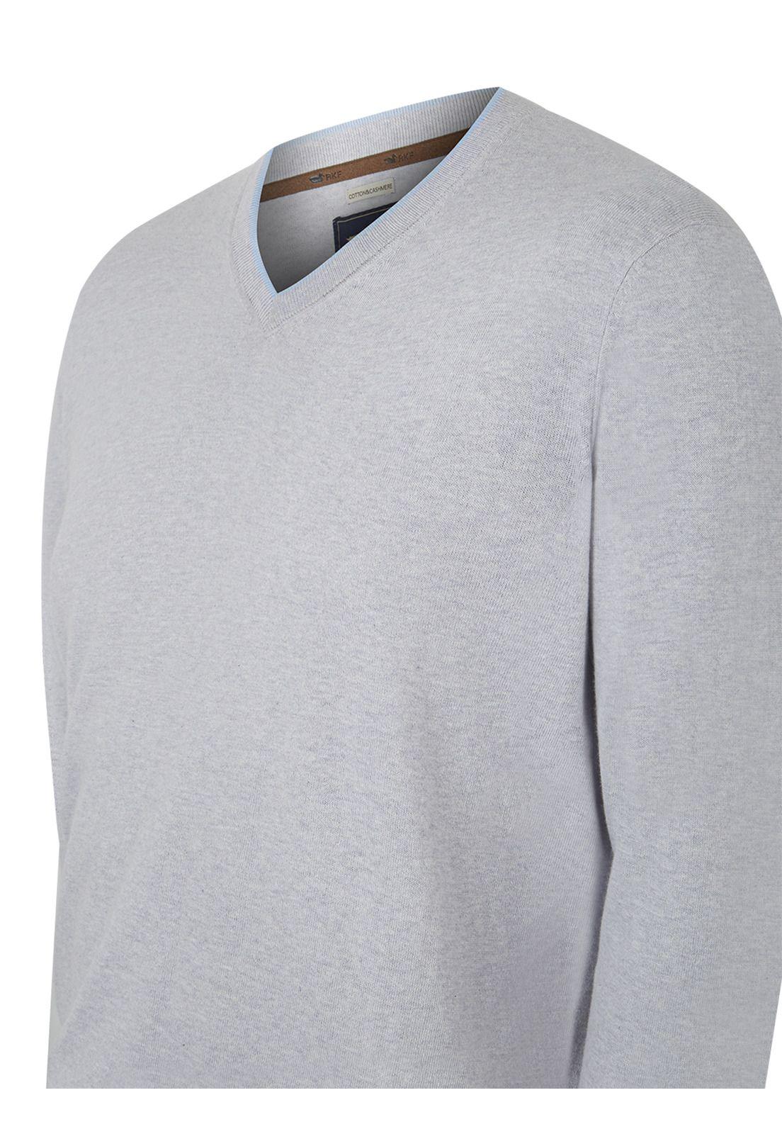 Chaleco Algodón Orgánico Gris Angri V Hombre -3