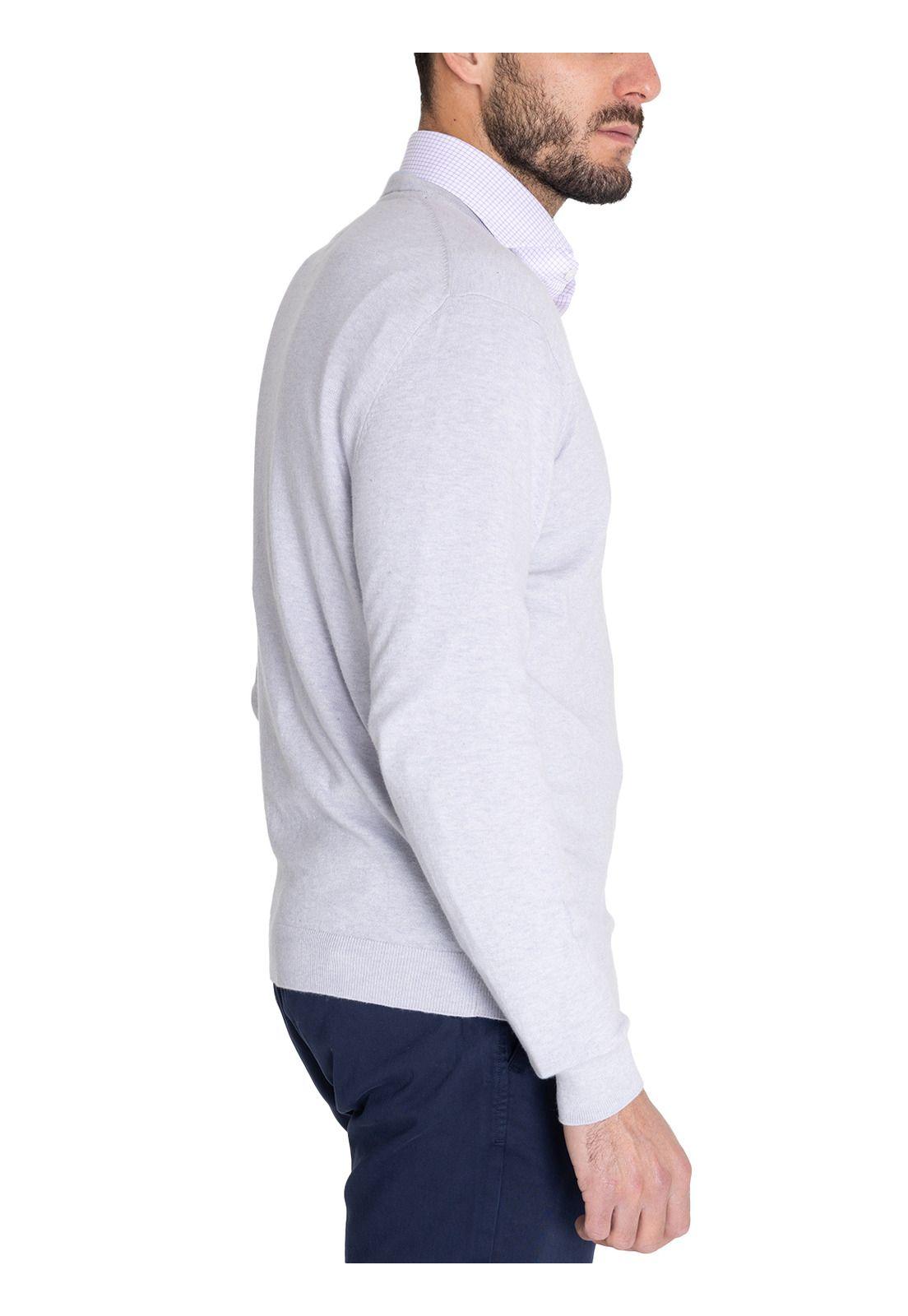 Chaleco Algodón Orgánico Gris Angri V Hombre -5