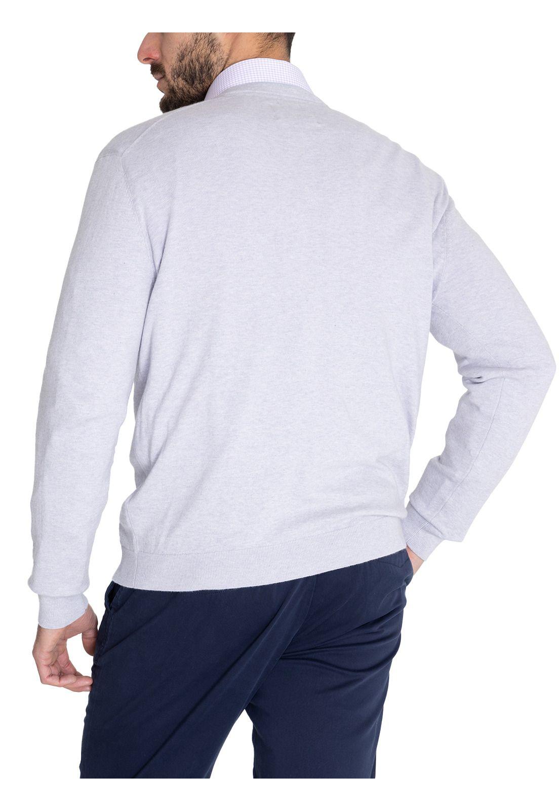 Chaleco Algodón Orgánico Gris Angri V Hombre -6