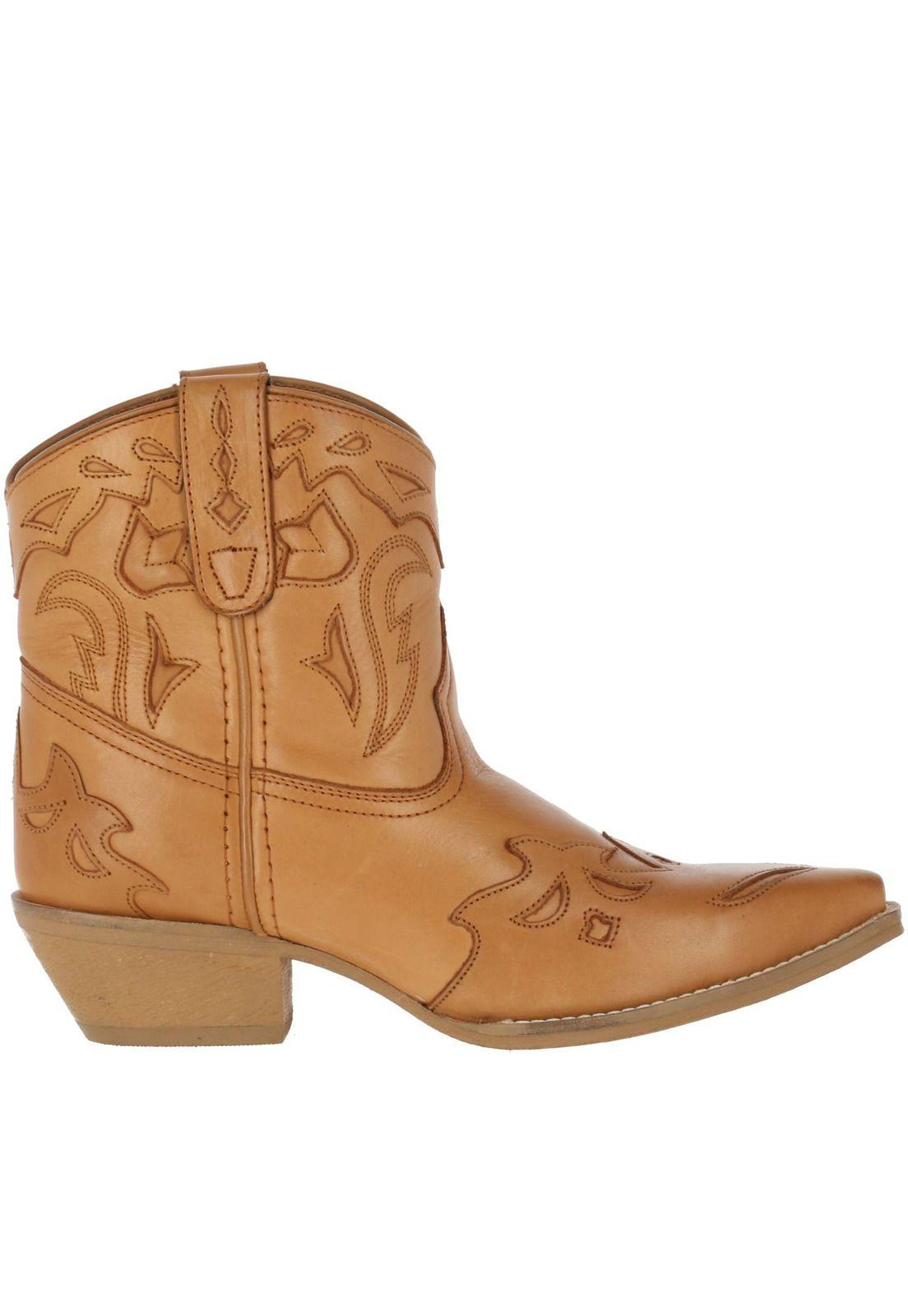 Botin Mujer Cuero Reno Café-3