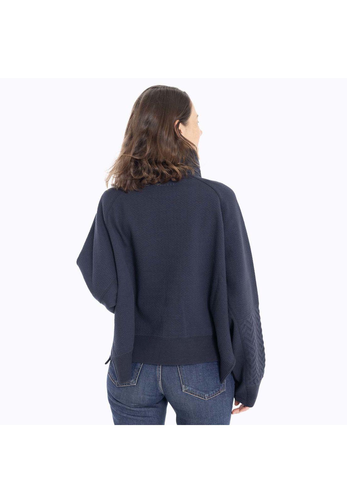 Chaleco Mujer Crooked Sweatshirt Azul Marino Merrell-4